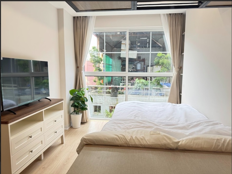Phòng trọ Studio 25m2 tại HY Home 2 Lạc Long Quân - Tây Hồ - Phòng ngủ