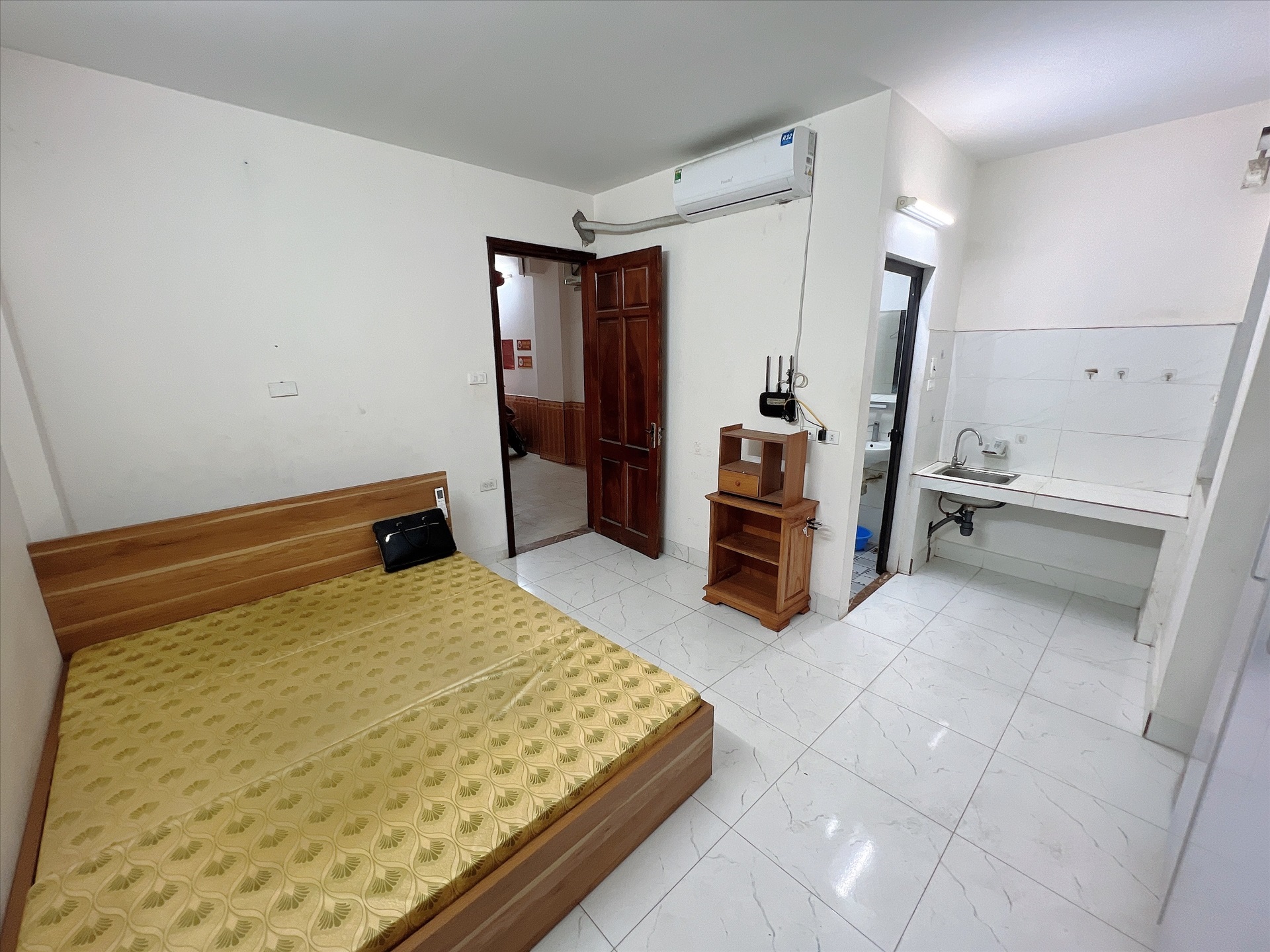 Phòng trọ Studio 25m2 tại AT Home Trần Duy Hưng - Cầu Giấy - Phòng ngủ