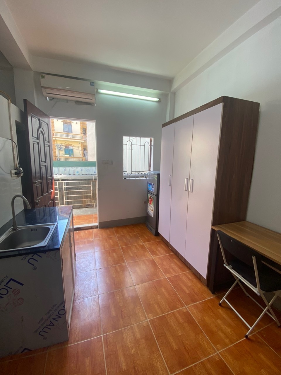 Phòng trọ Studio 25m2 tại AT Home Đỗ Đức Dục - Nam Từ Liêm - Phòng bếp