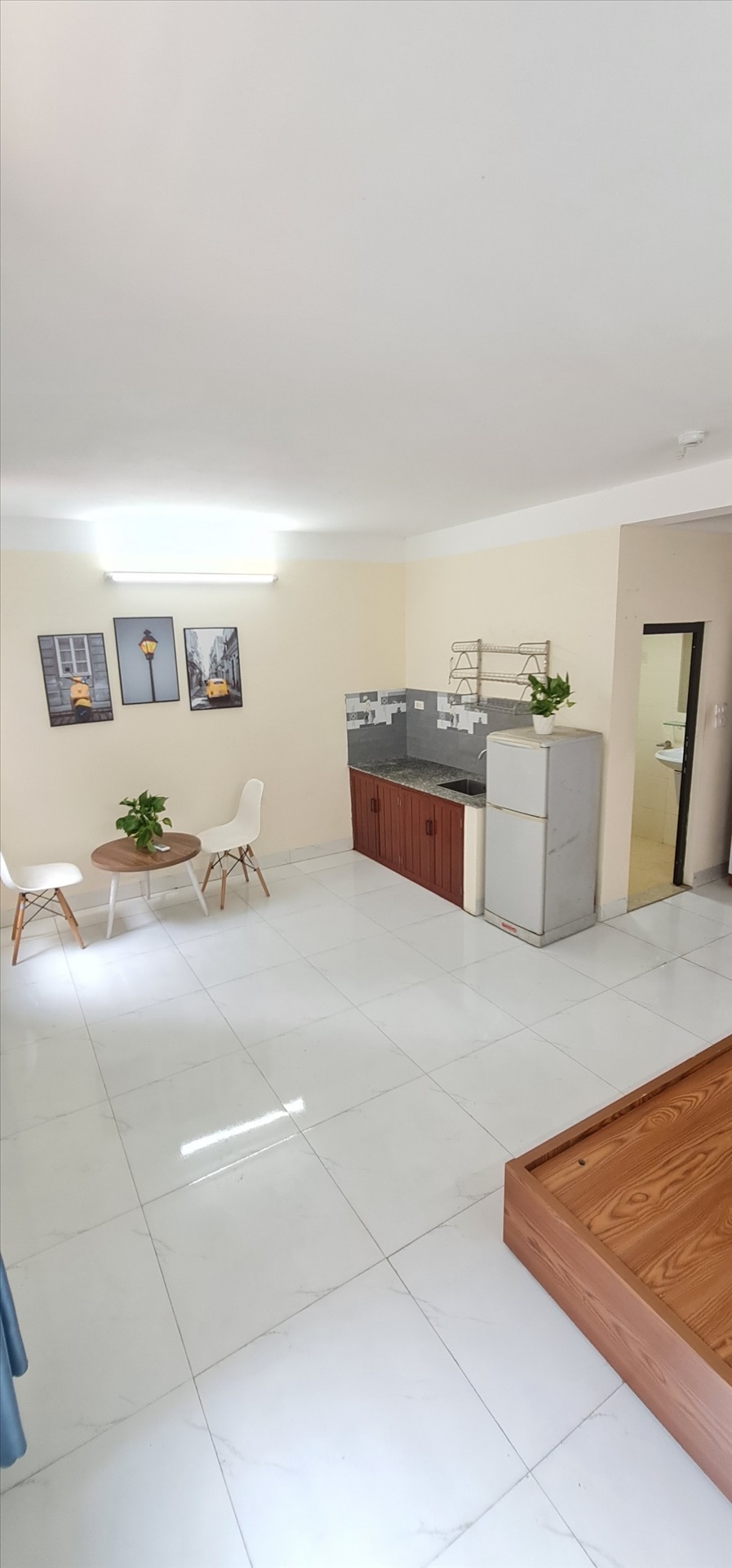 Phòng trọ Studio 38m2 tại Salahomes Kim Giang - Hoàng Mai - Phòng bếp