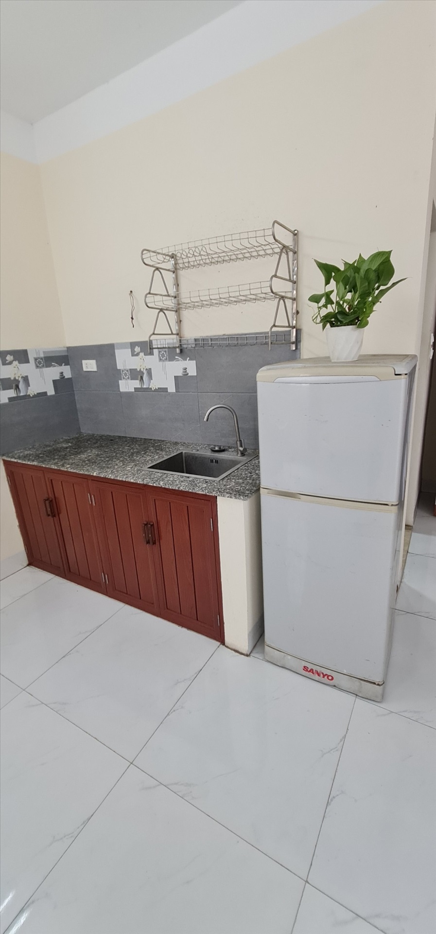 Phòng trọ Studio 38m2 tại Salahomes Kim Giang - Hoàng Mai - Phòng bếp