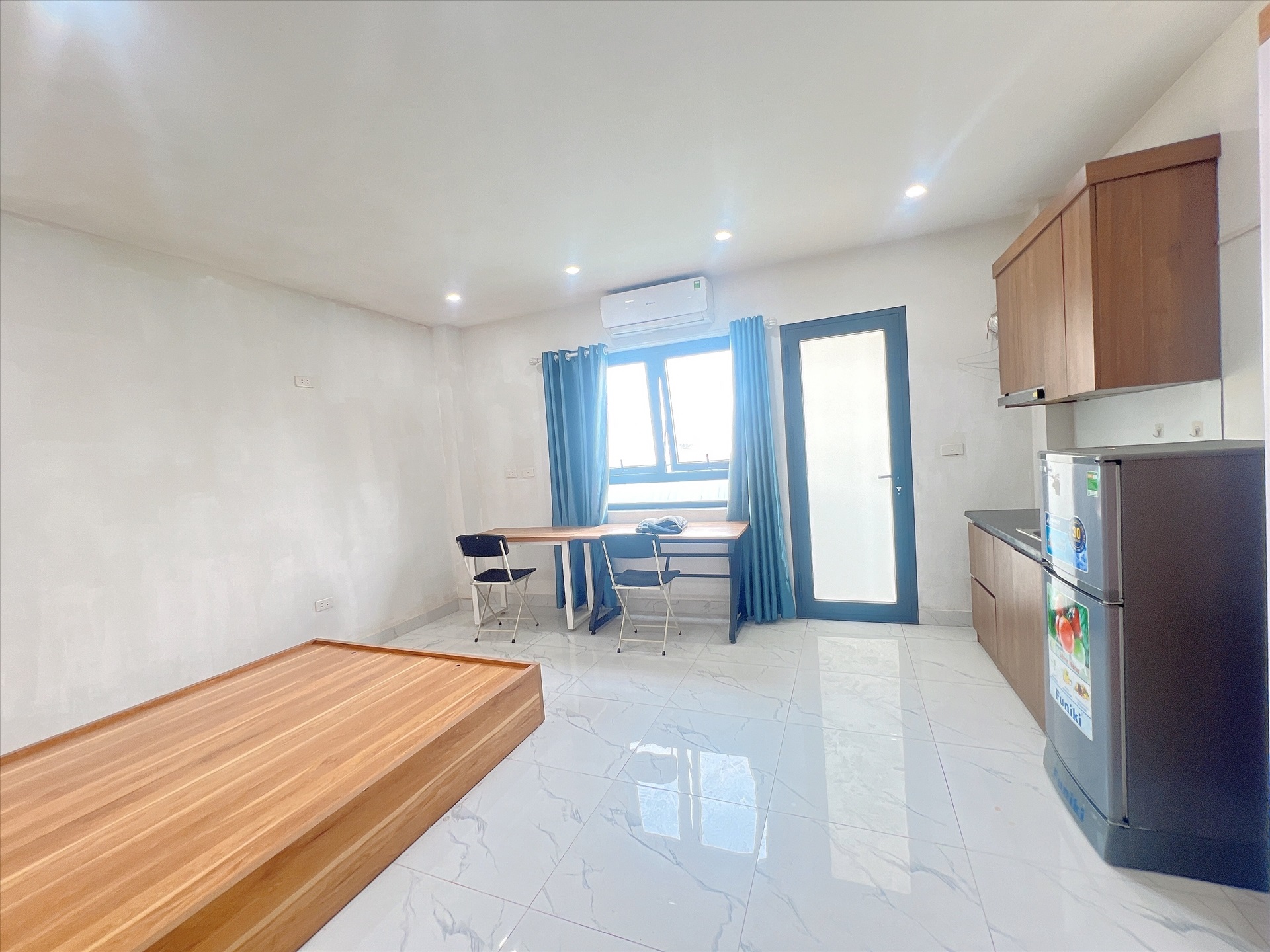 Phòng trọ Studio 30m2 tại AT Home Giảng Võ - Ba Đình - Phòng ngủ