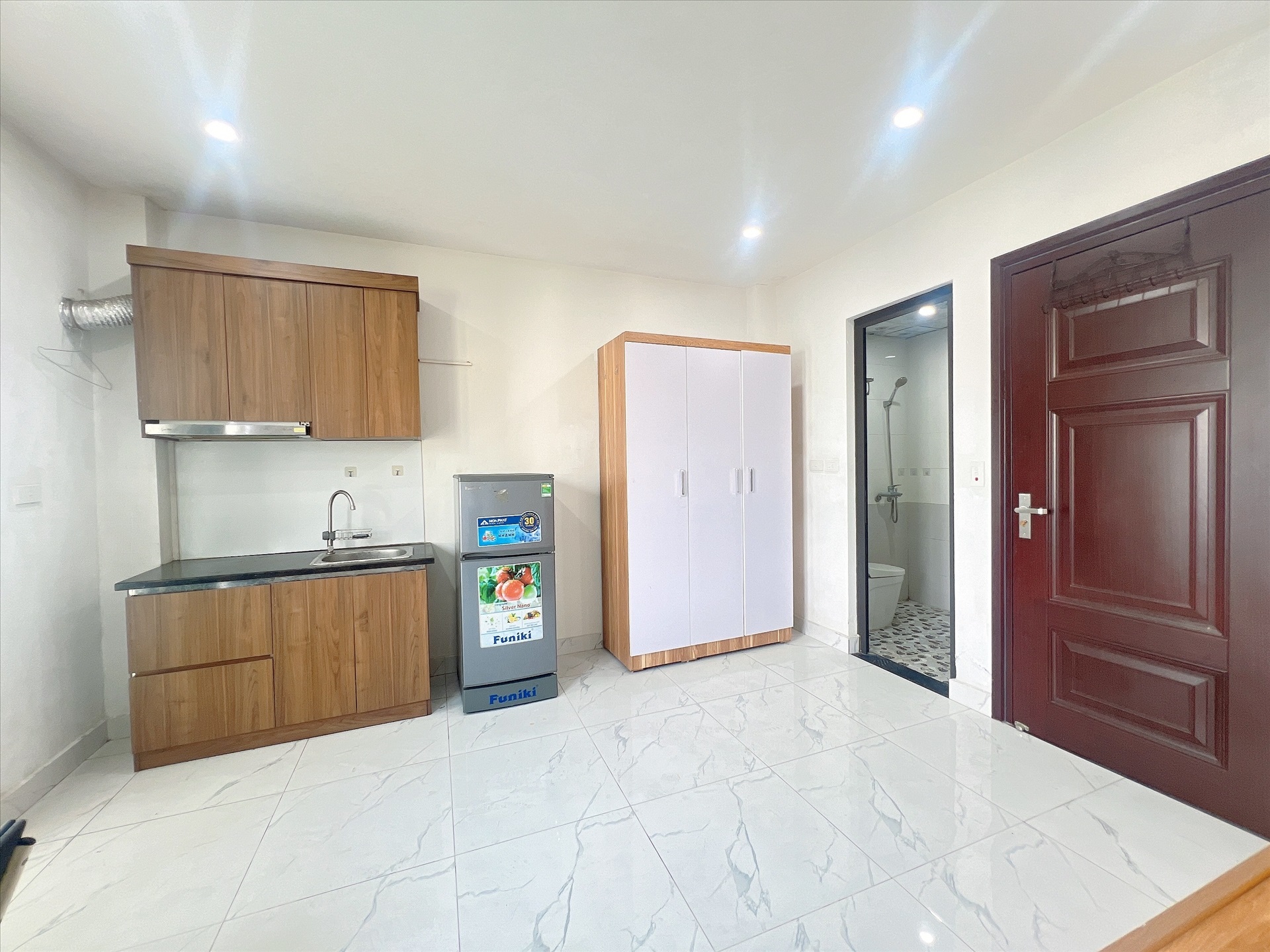 Phòng trọ Studio 30m2 tại AT Home Giảng Võ - Ba Đình - Phòng bếp