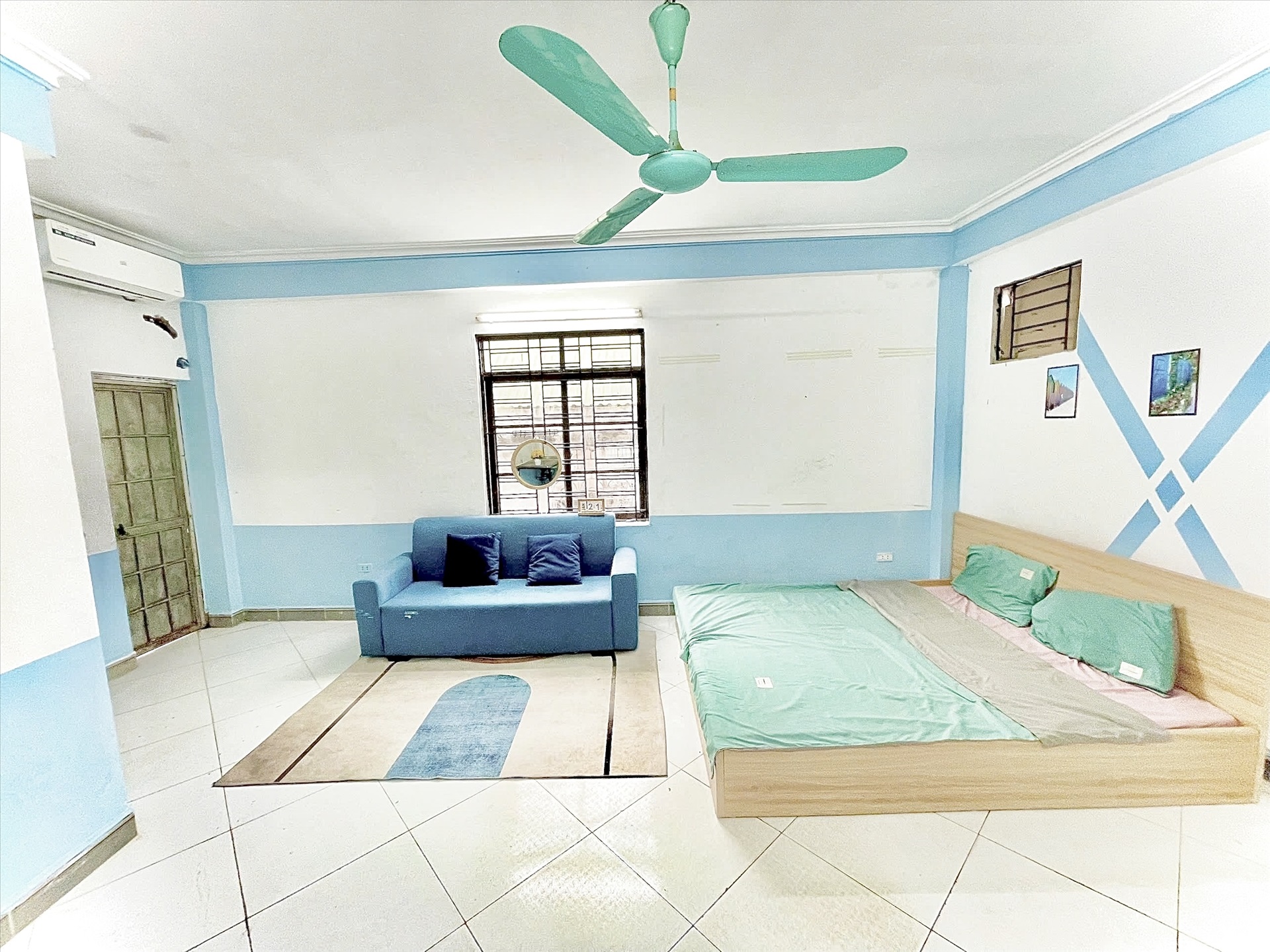 Phòng trọ Studio 25m2 tại Time House 1 Cầu Diễn - Bắc Từ Liêm - Phòng khách