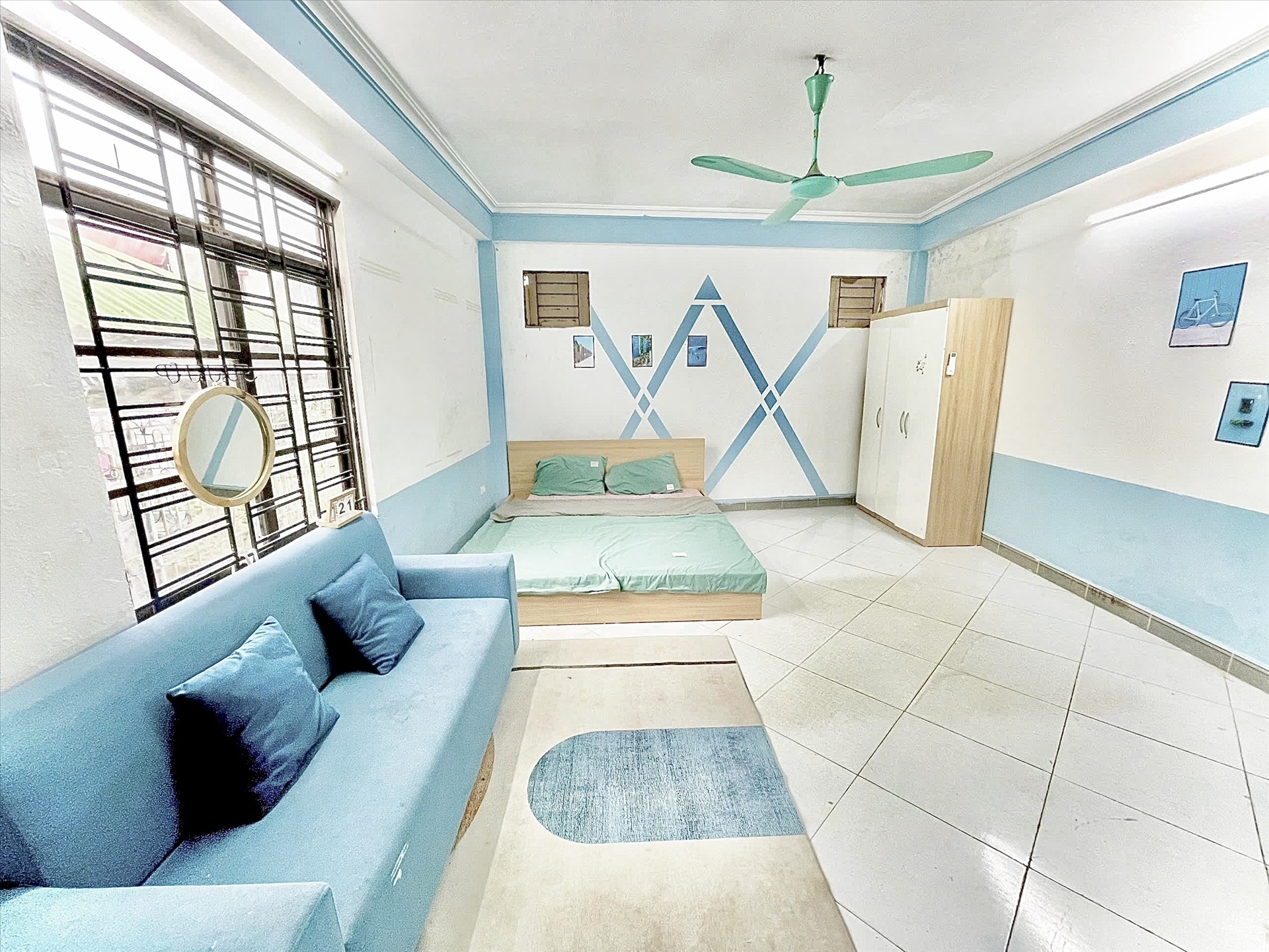 Phòng trọ Studio 25m2 tại Time House 1 Cầu Diễn - Bắc Từ Liêm - Phòng ngủ