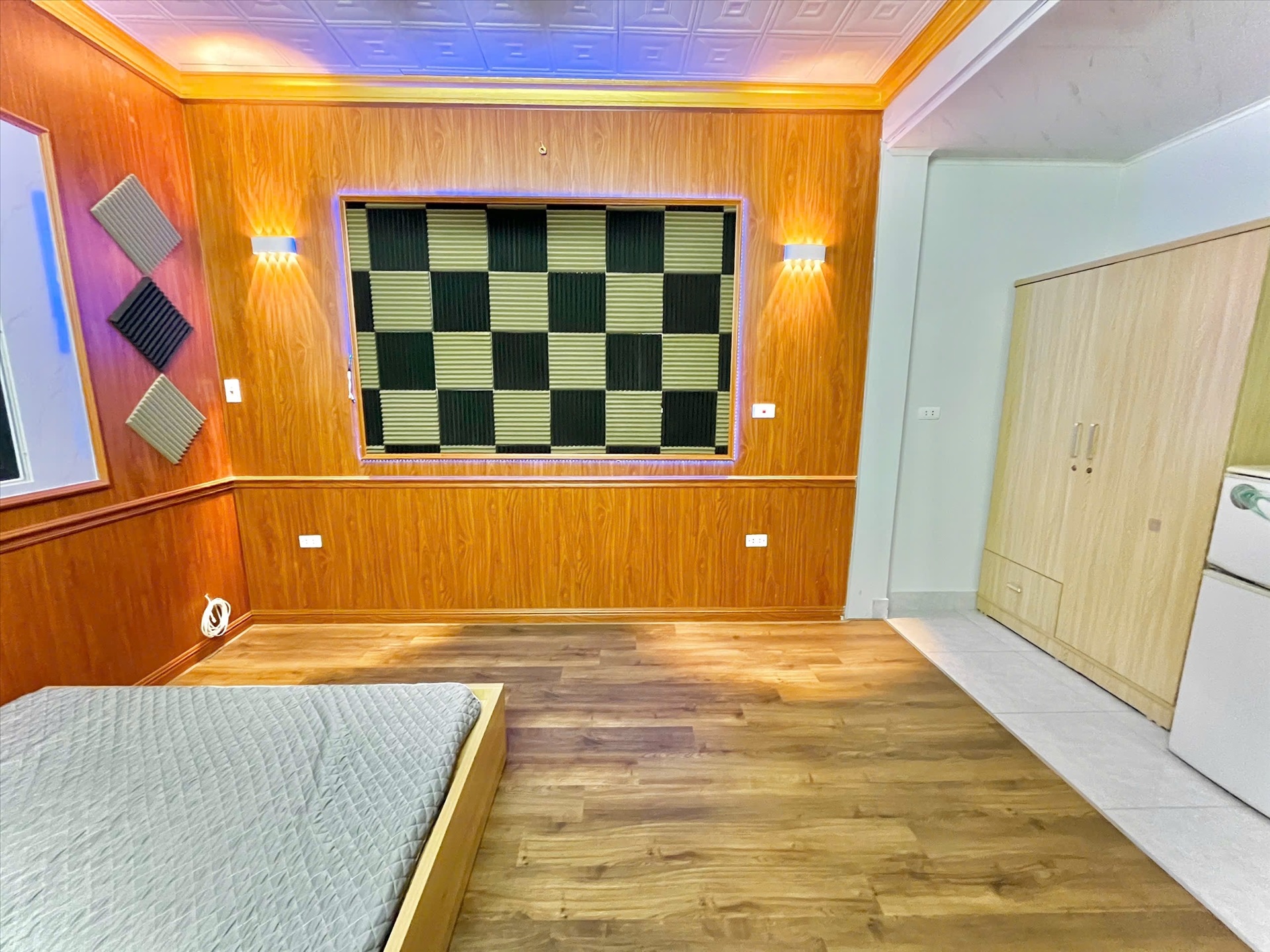 Phòng trọ Studio 25m2 tại Timehouse 3 Phú Mỹ - Nam Từ Liêm - Phòng ngủ