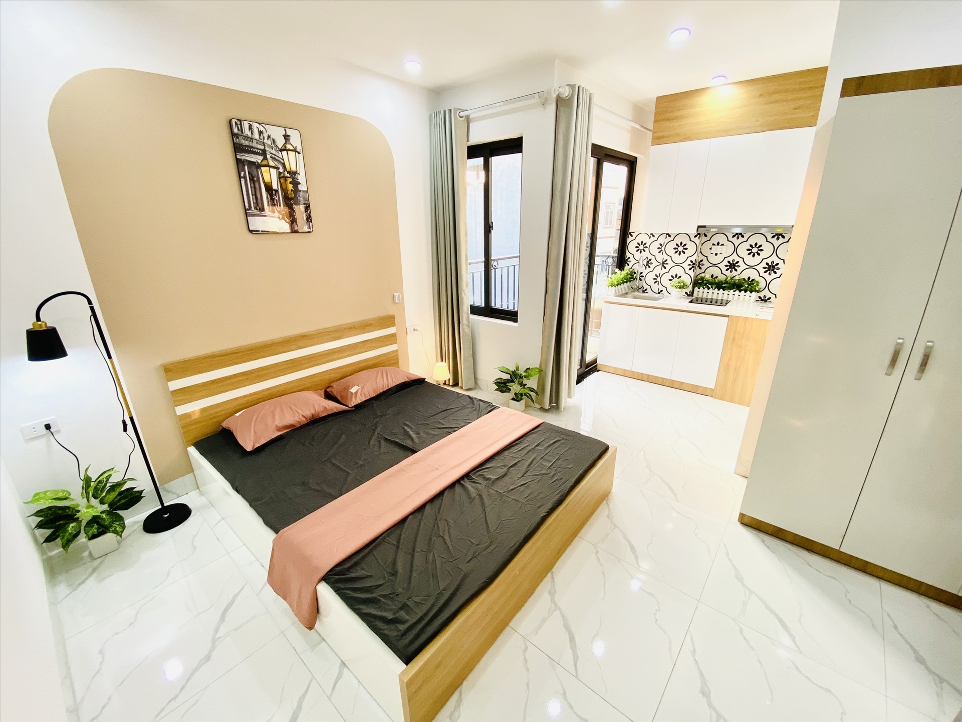 Phòng trọ Studio 20m2 tại Trường Thịnh Home Xuân Đỉnh -  Bắc Từ Liêm - Phòng ngủ