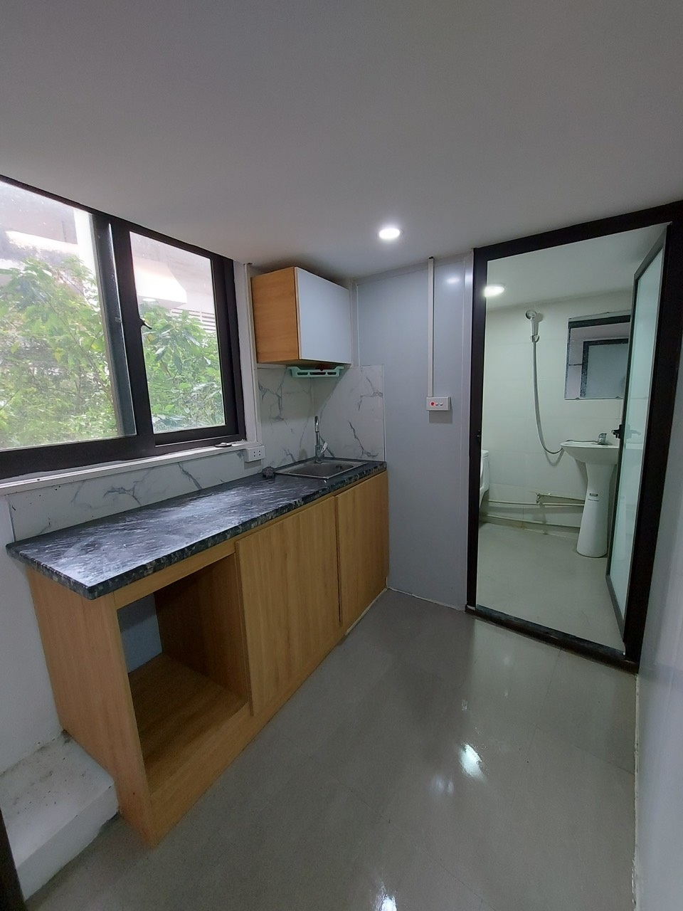 Phòng trọ Studio 28m2 tại GH Home Thanh Bình - Hà Đông - Phòng bếp