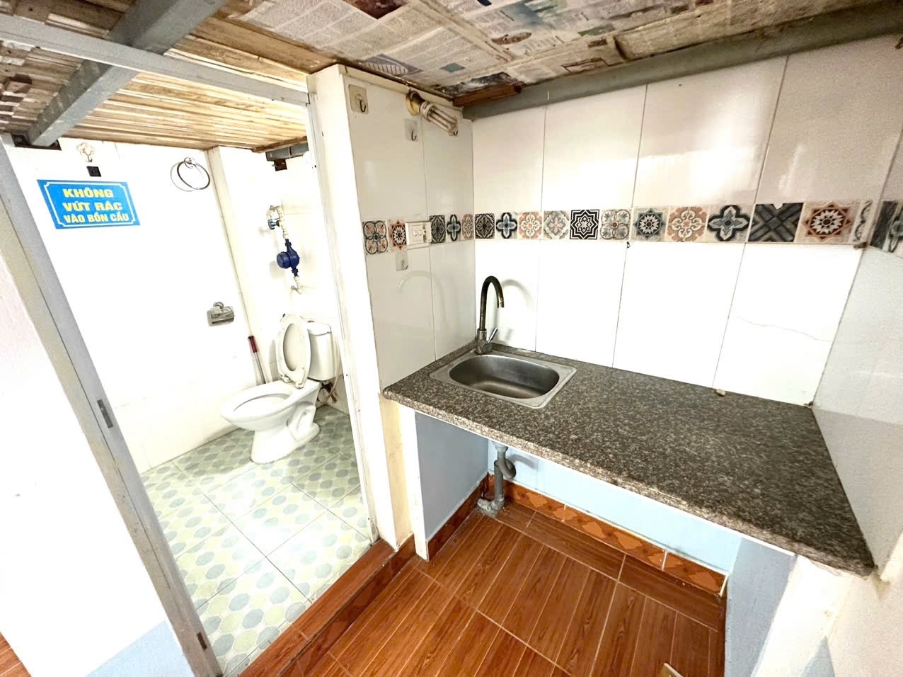 Phòng trọ Duplex 20m2 tại Trường Trịnh Home Kim Giang - Hoàng Mai - Phòng bếp