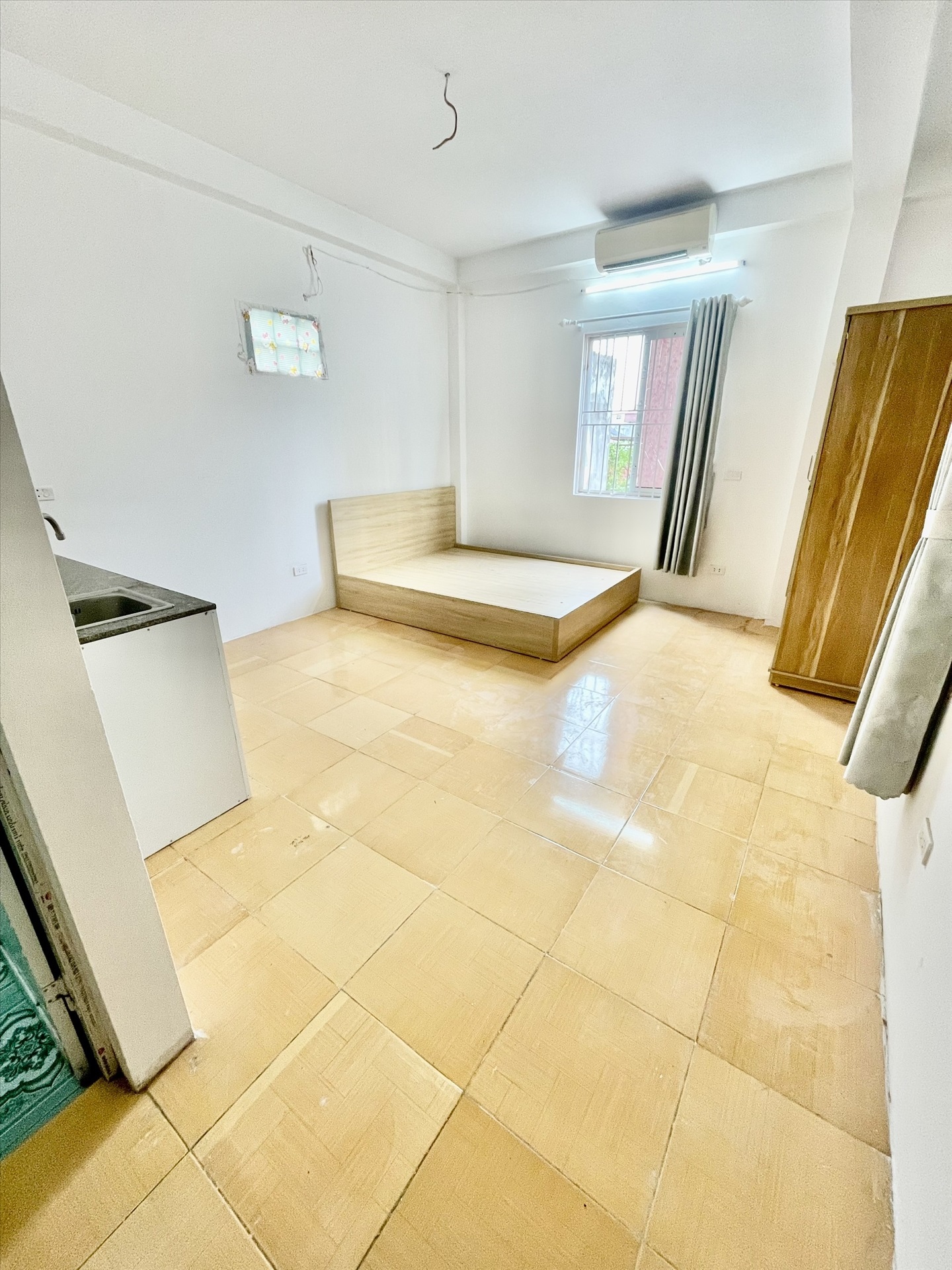 Phòng trọ Studio 28m2 tại TA Home Định Công - Hoàng Mai - Phòng ngủ