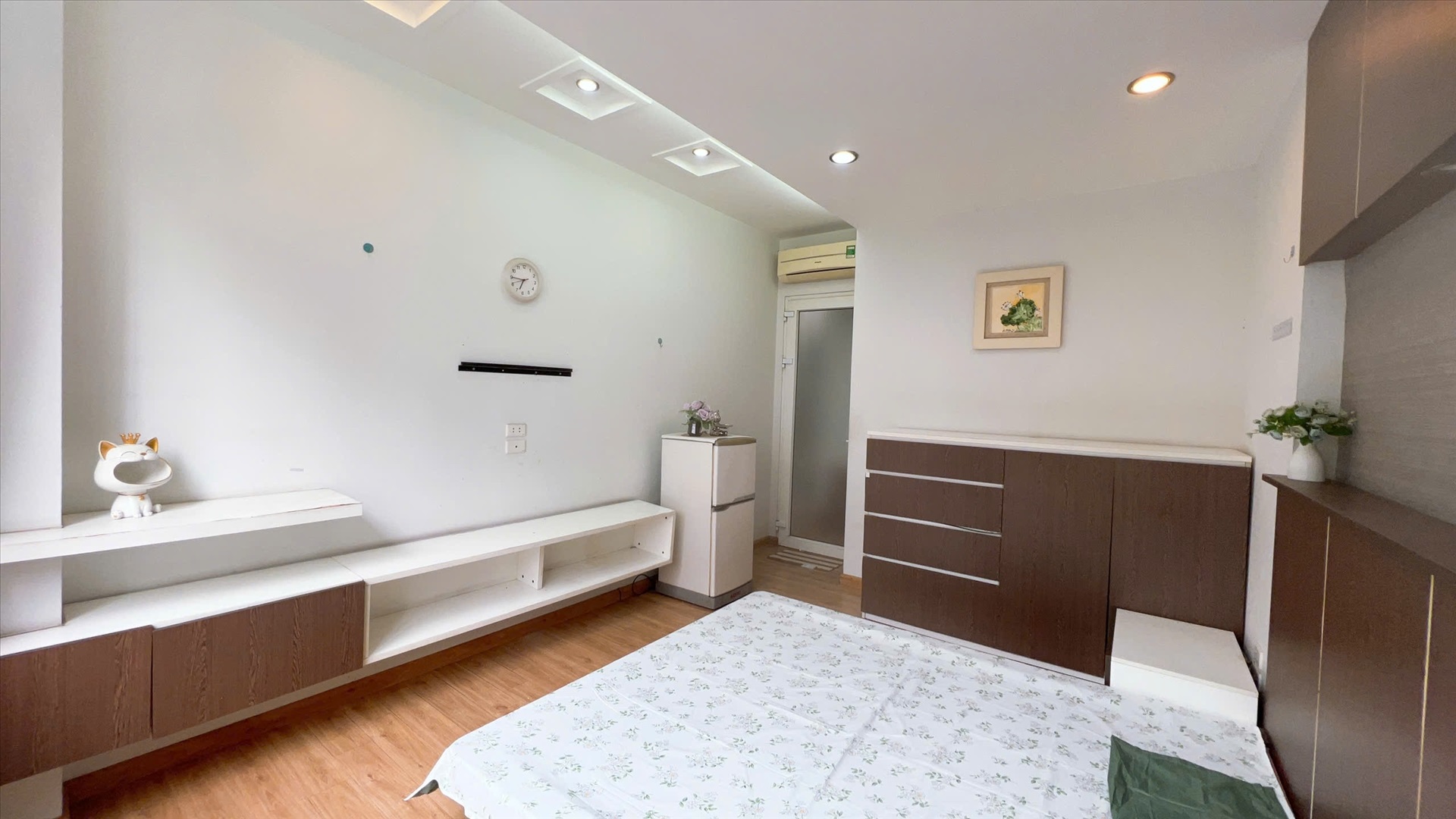 Phòng trọ Studio 25m2 tại QHOME Hạ Đình - Thanh Xuân - Phòng ngủ