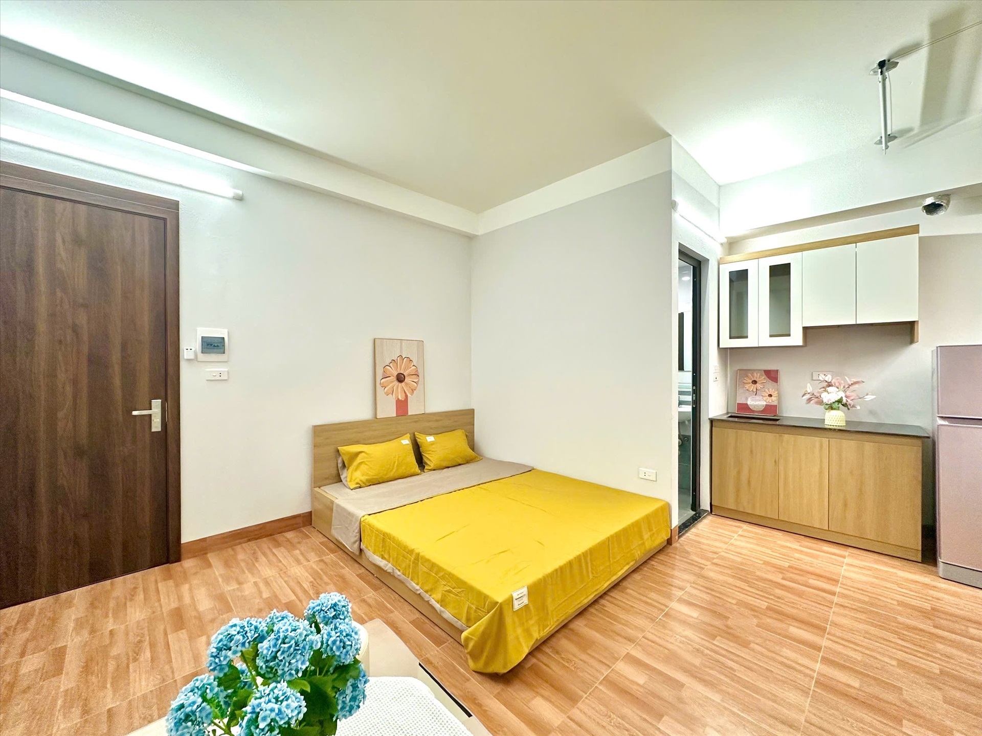 Phòng trọ Studio 30m2 tại Time House 9 Cổ Nhuế -  Bắc Từ Liêm - Phòng ngủ