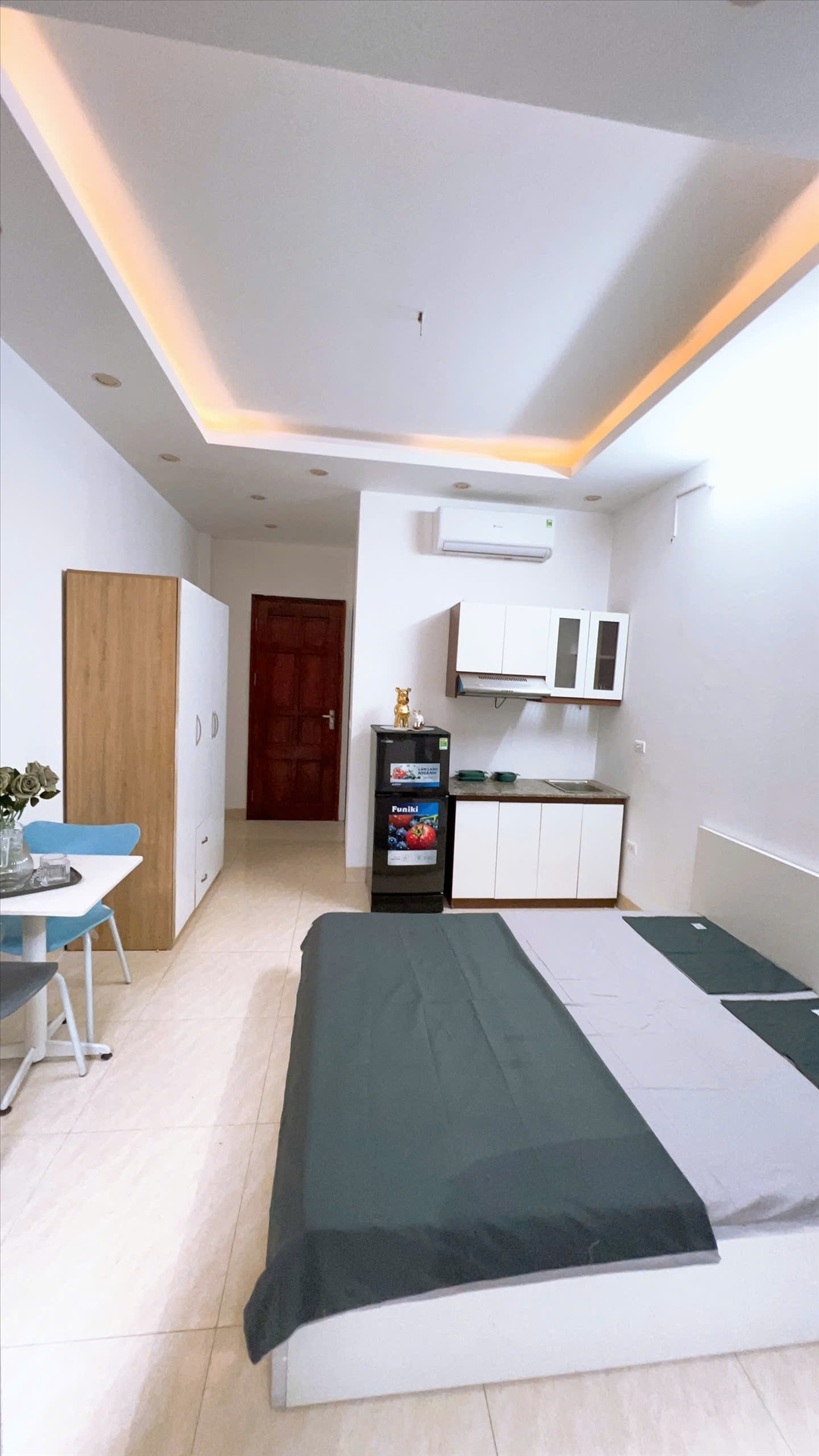 Phòng trọ Studio 25m2 tại QHOME Nguyễn Xiển - Thanh Xuân - Phòng bếp
