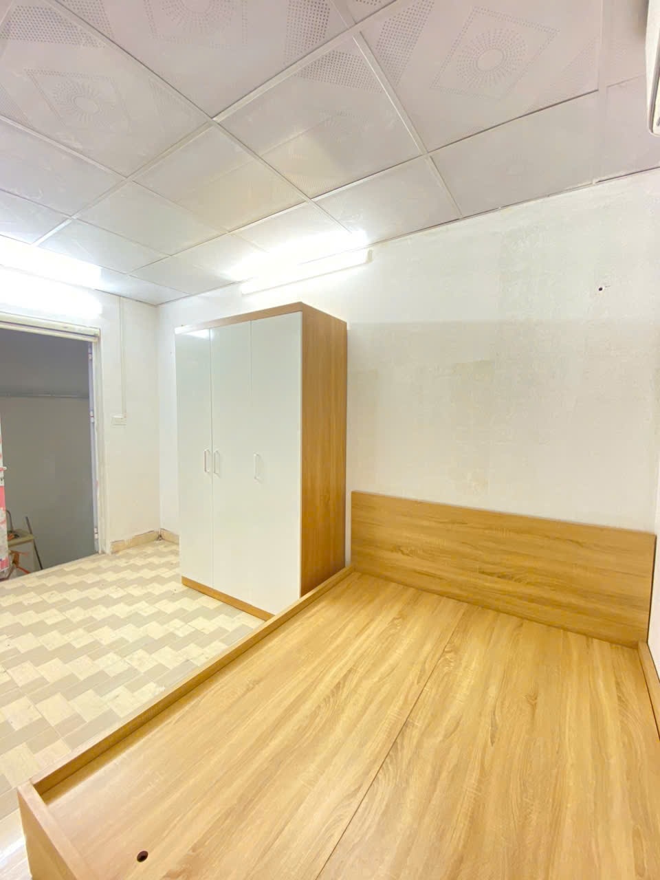 Phòng trọ Studio 18m2 tại 4PS Housing 3 Trần Khát Chân - Hai Bà Trưng - Phòng ngủ