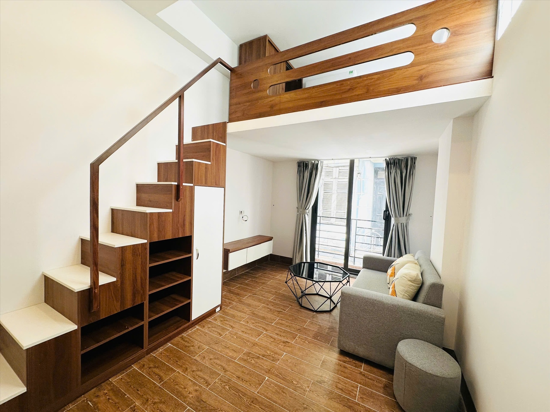 Phòng trọ Duplex 25m2 tại 4PS Housing Phú Xá - Tây Hồ - Phòng ngủ