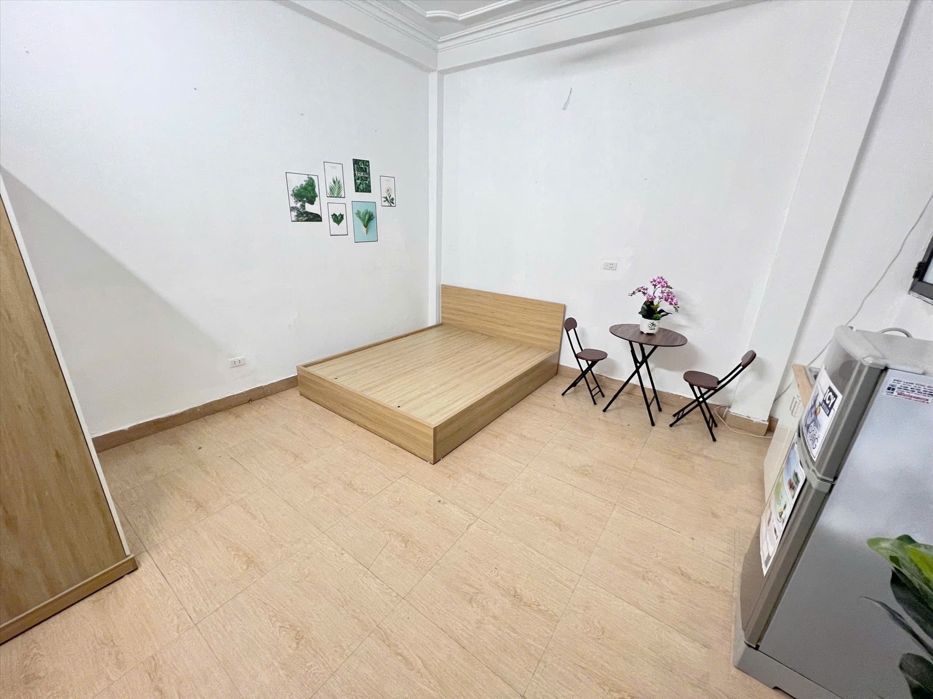 Phòng trọ Studio 20m2 tại AVHome Hồng Hà - Ba Đình - Phòng ngủ