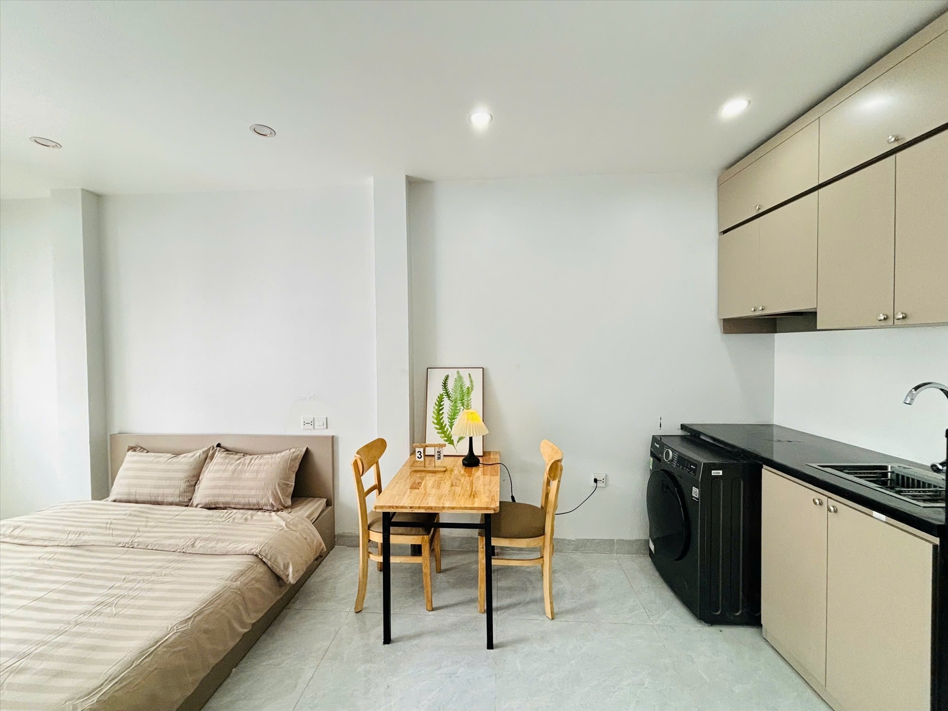 Phòng trọ Studio 30m2 tại 4PS Housing Đại La - Hai Bà Trưng - Phòng bếp