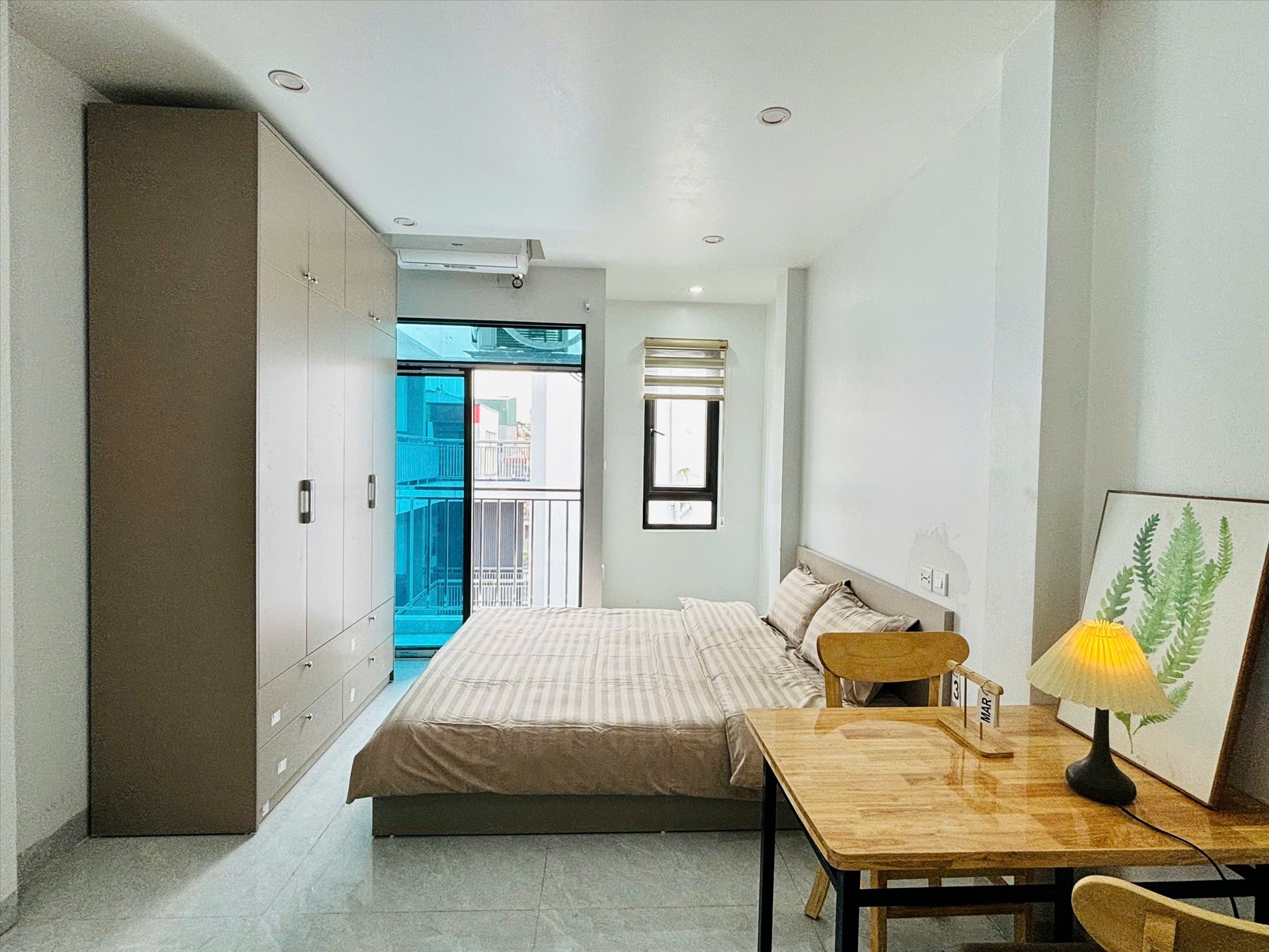 Phòng trọ Studio 35m2 tại 4PS Housing Đại La - Hai Bà Trưng - Phòng ngủ