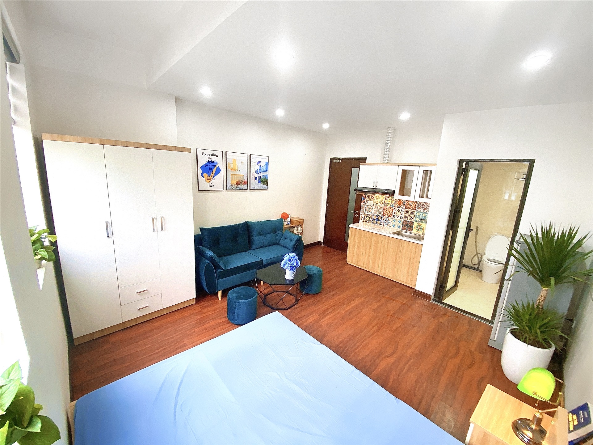 Phòng trọ Studio 25m2 tại Blue Homes Đốc Ngữ - Ba Đình - Phòng khách
