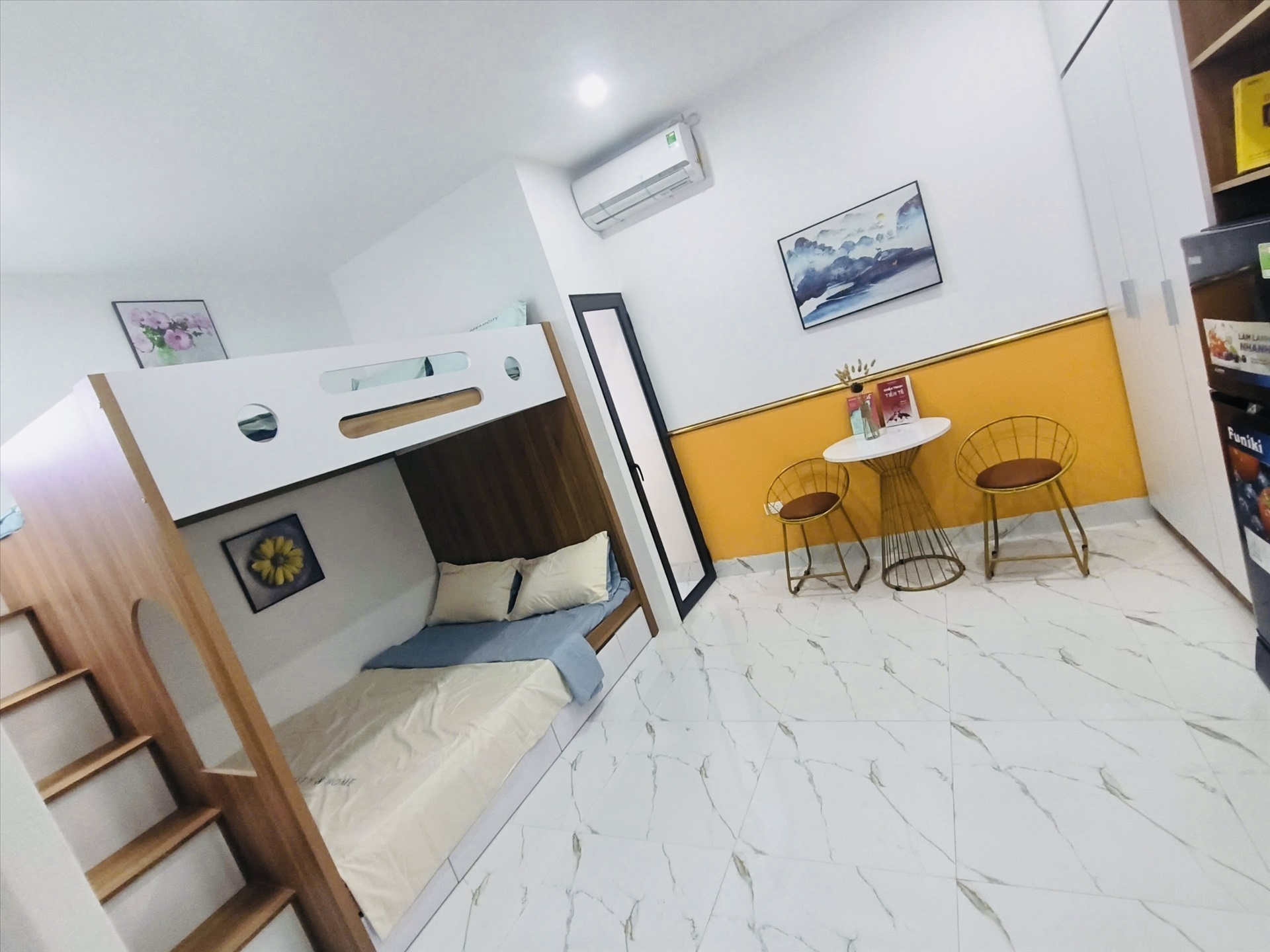 Phòng trọ Duplex 25m2 tại Friends Team Minh Khai - Hai Bà Trưng - Phòng ngủ