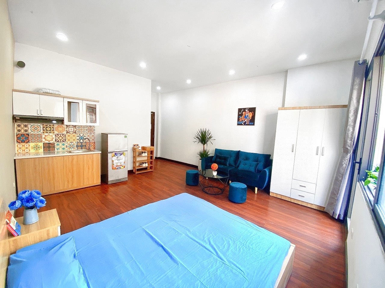 Phòng trọ Studio 35m2 tại Blue Homes Đốc Ngữ - Ba Đình - Phòng ngủ