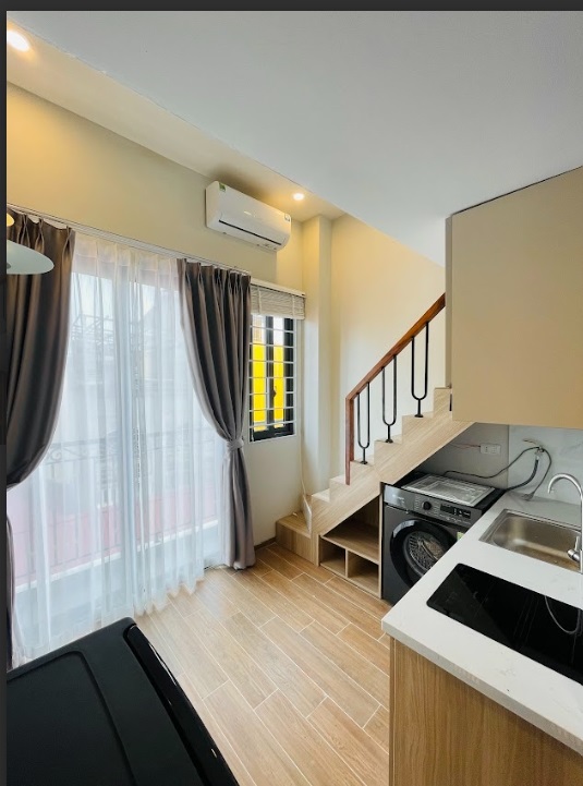 Phòng trọ Duplex 25m2 tại AM Home Mễ Trì Thượng - Nam Từ Liêm - Phòng bếp