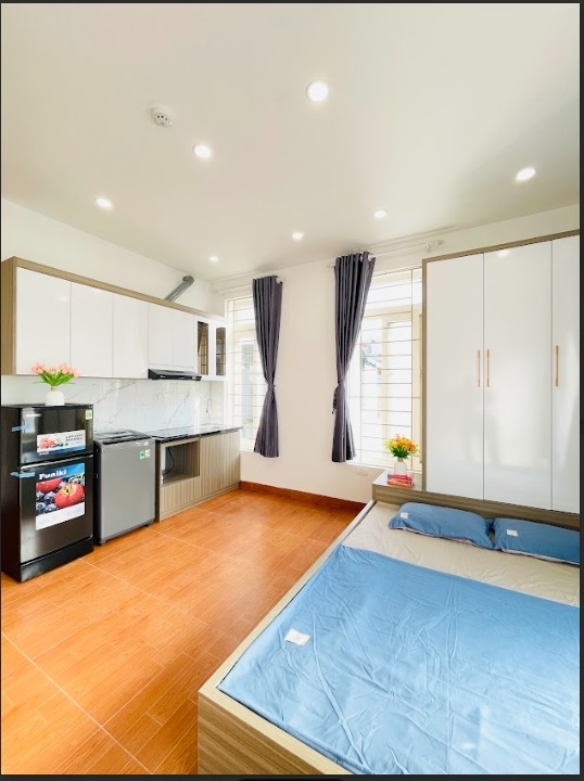 Phòng trọ Studio 30m2 tại Friends Team Xuân Thủy - Cầu Giấy - Phòng bếp