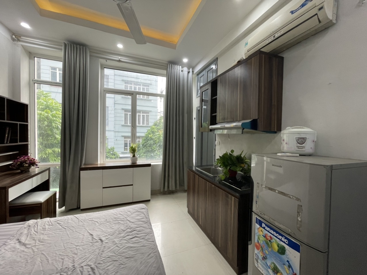 Phòng trọ Studio 35m2 tại Sunny Apartment Xuân Thủy - Cầu Giấy - Phòng bếp