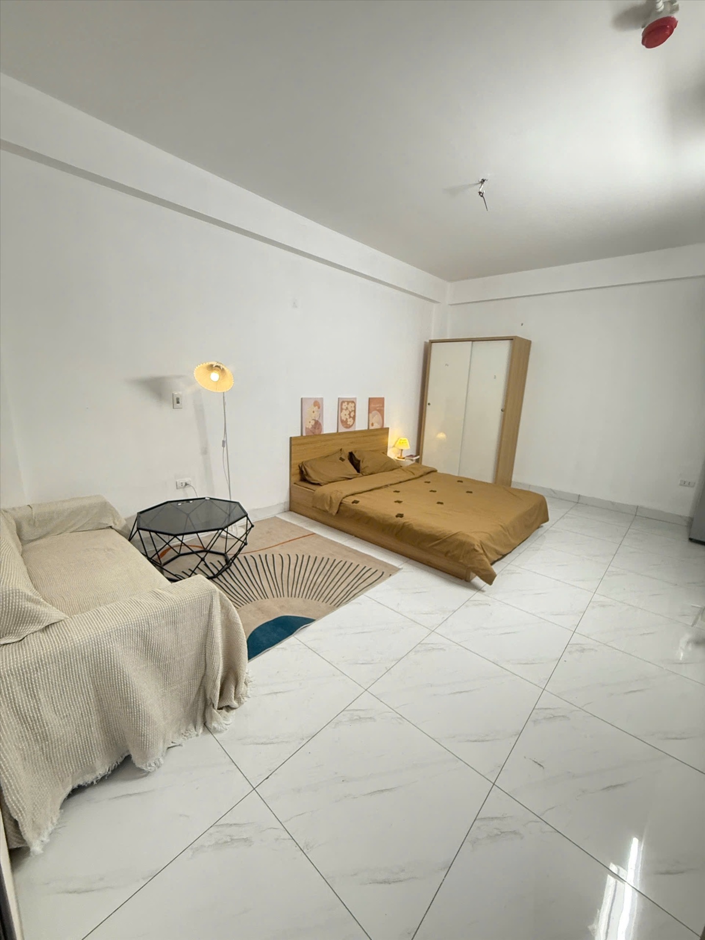 Phòng trọ Studio 40m2 tại VNFI House Mễ Trì Thượng  - Nam Từ Liêm - Phòng ngủ