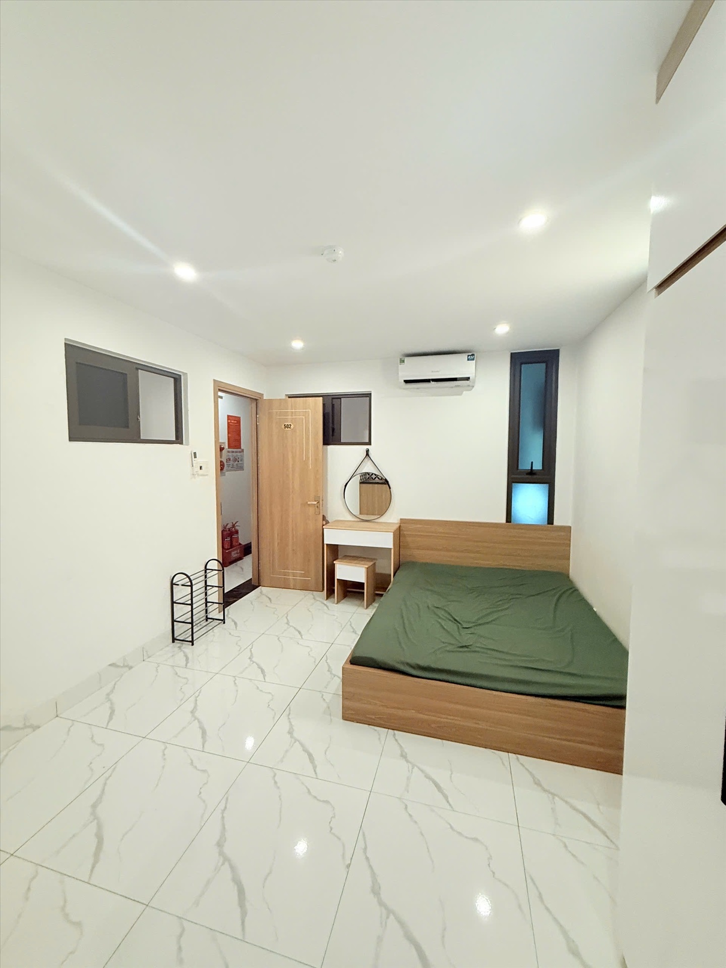 Phòng trọ Studio 25m2 tại VNFI House Phương Canh - Nam Từ Liêm - Phòng ngủ