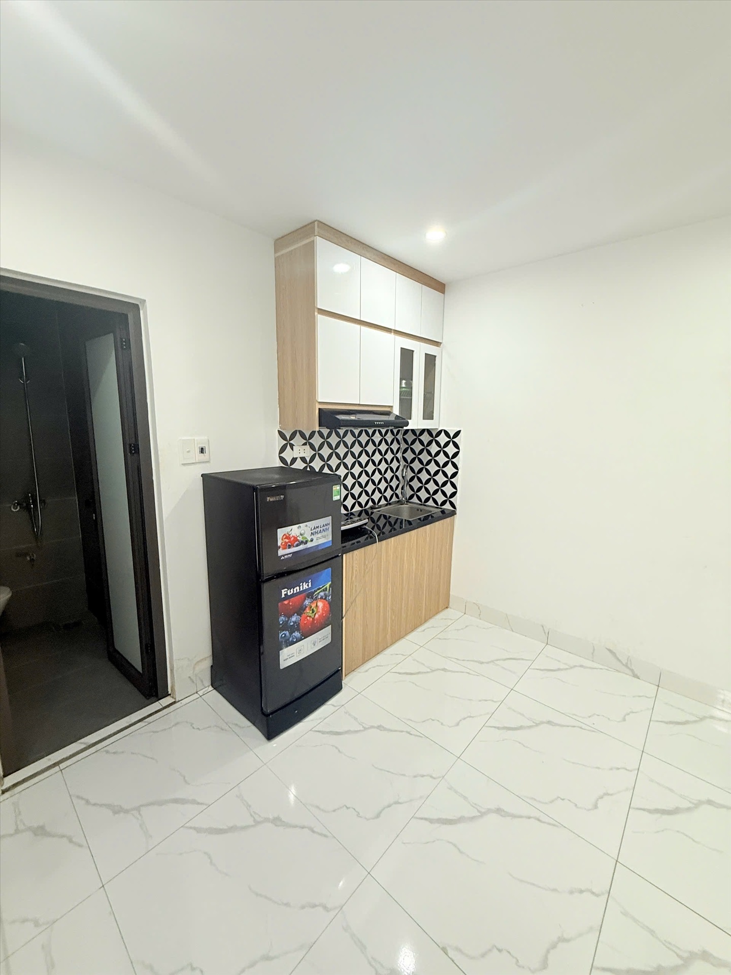 Phòng trọ Studio 25m2 tại VNFI House Phương Canh - Nam Từ Liêm - Phòng bếp