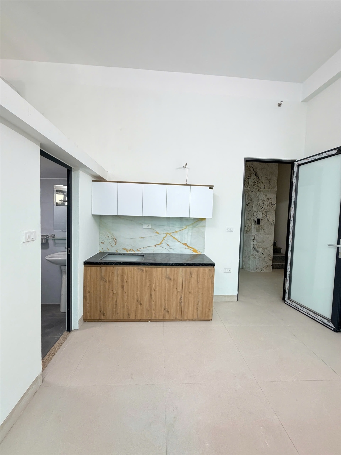 Phòng trọ Studio 30m2 tại VNFI House Tây Mỗ - Nam Từ Liêm - Phòng bếp