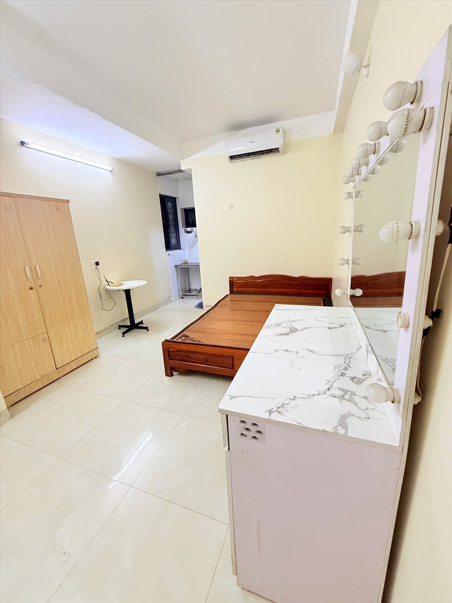 Phòng trọ Studio 25m2 tại VNFI House 1 Mỹ Đình - Nam Từ Liêm - Phòng ngủ