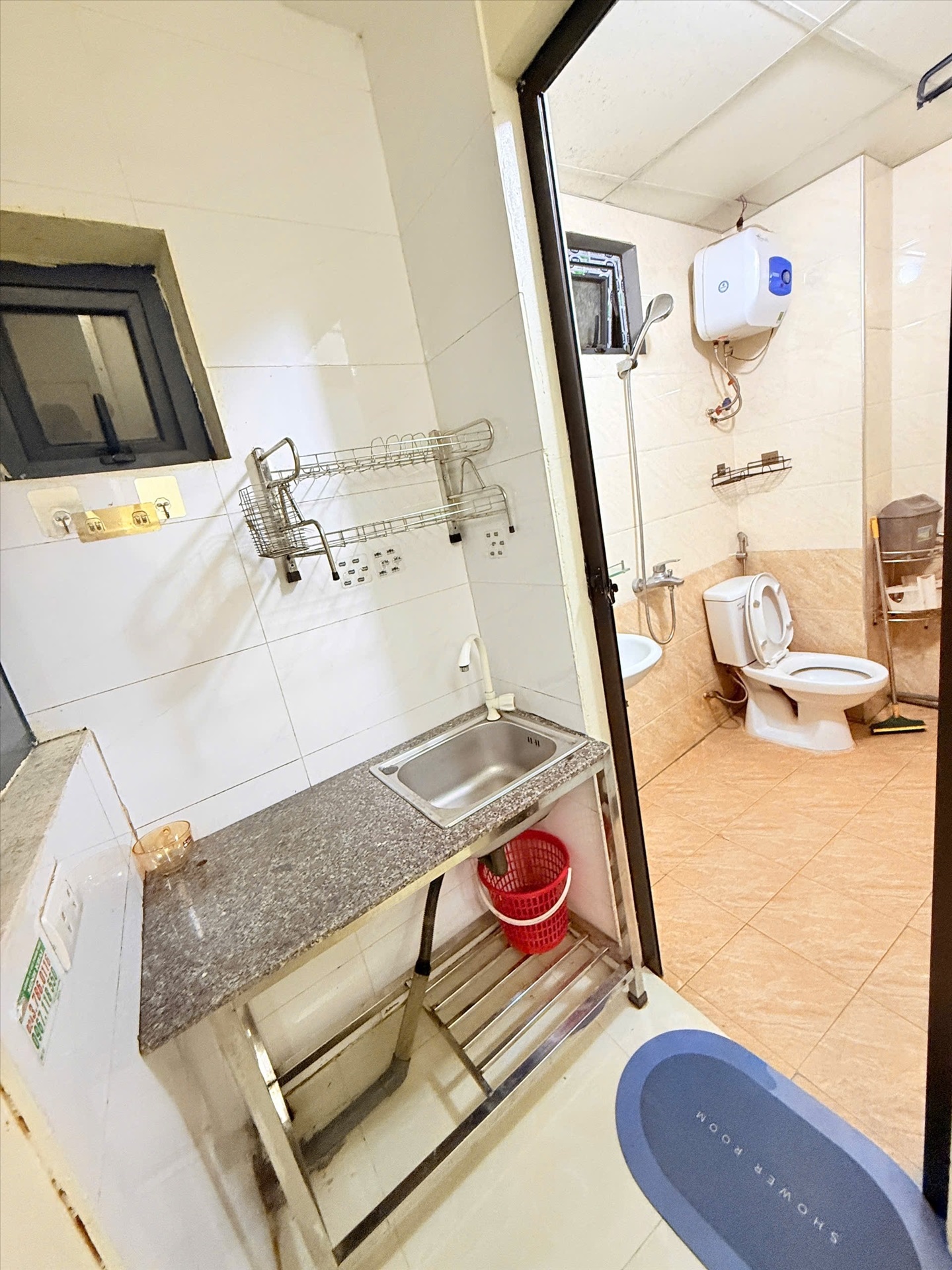 Phòng trọ Studio 25m2 tại VNFI House 1 Mỹ Đình - Nam Từ Liêm - Phòng bếp