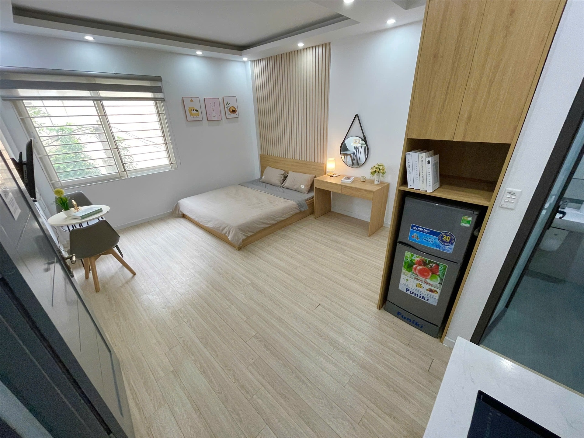 Phòng trọ Studio 30m2 tại Airstay Đội Cấn - Ba Đình - Phòng ngủ