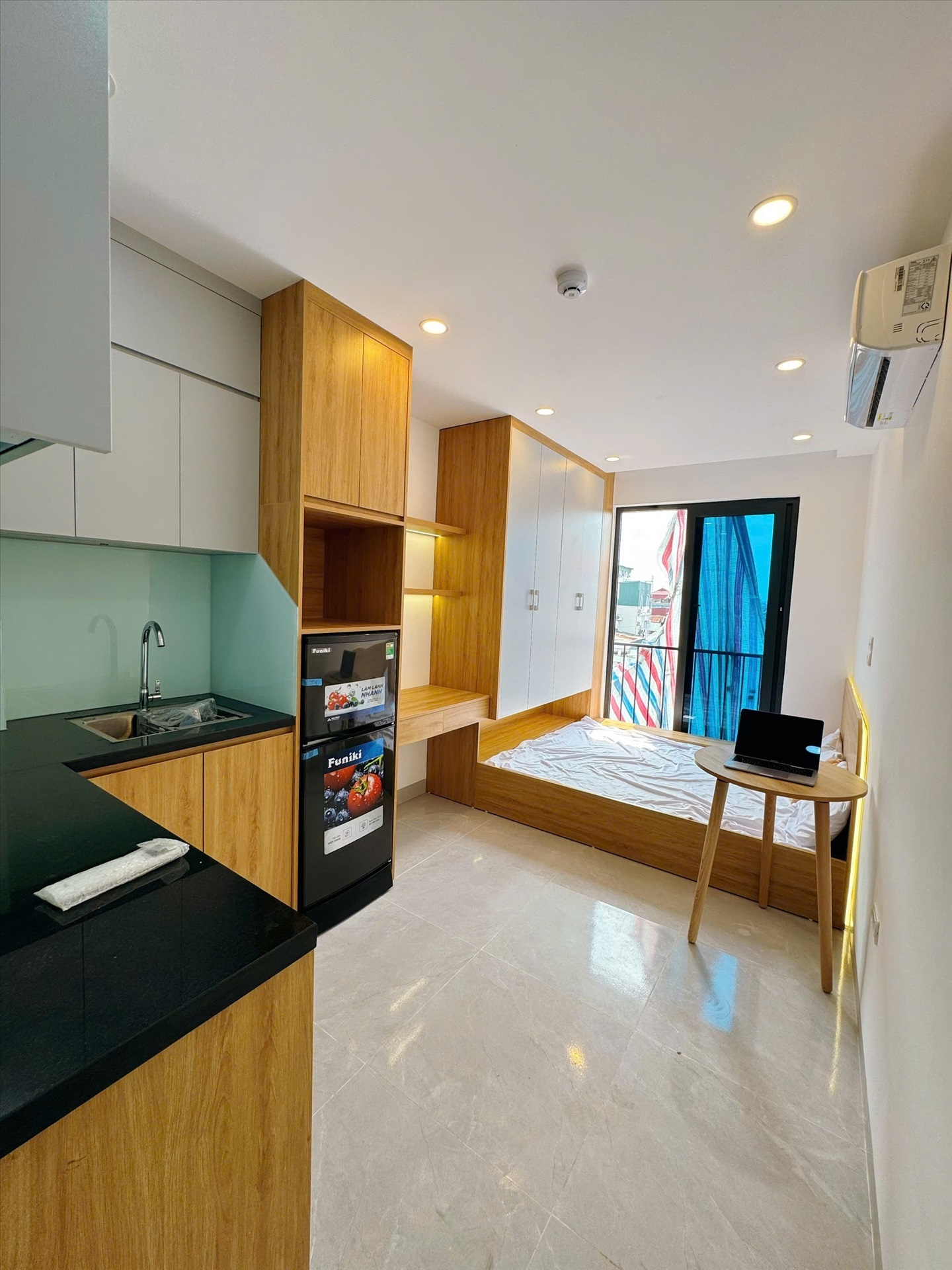 Phòng trọ Studio 20m2 tại Fiends Team 1 Bùi Xương Trạch - Thanh Xuân - Phòng ngủ