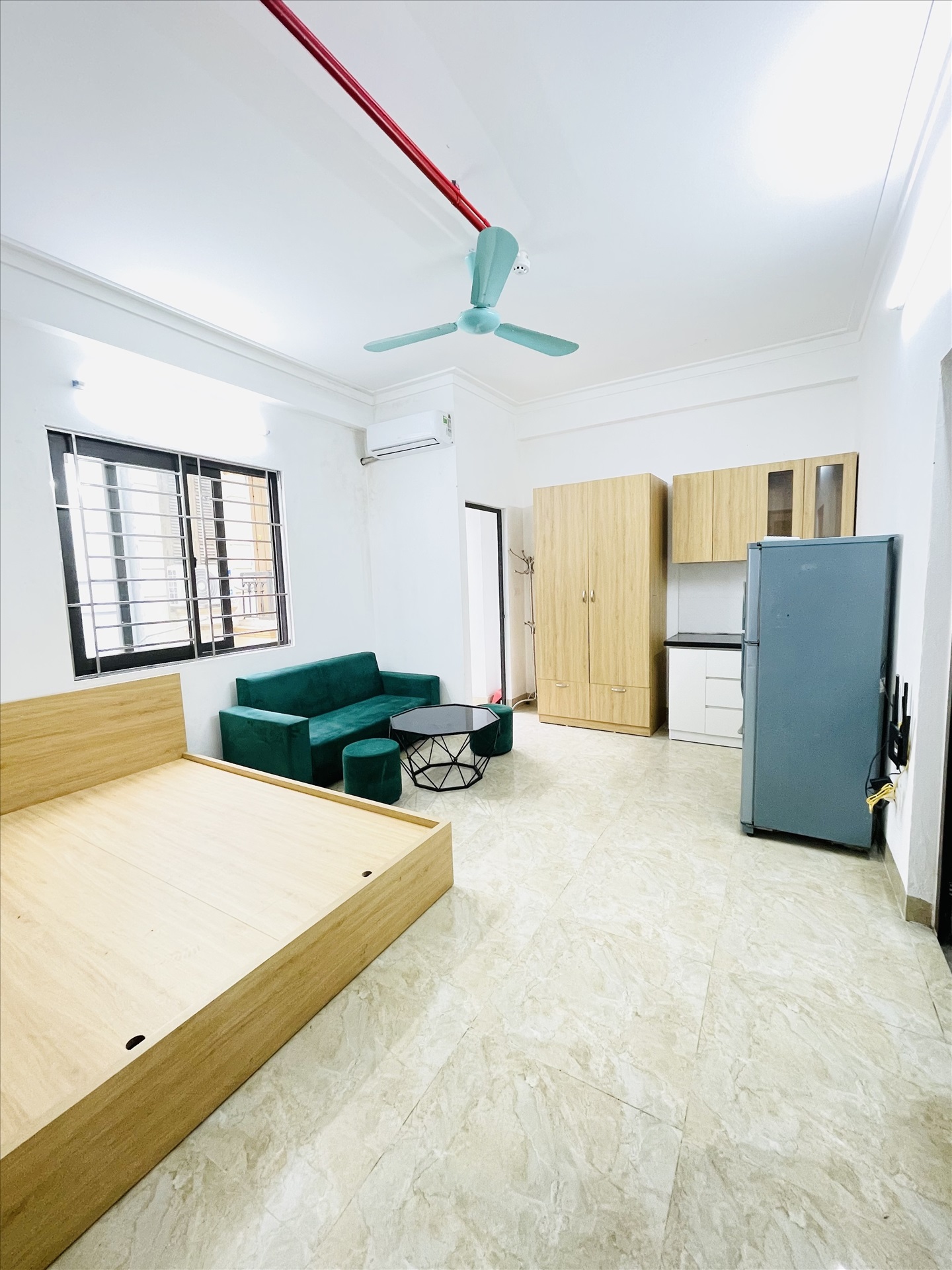 Phòng trọ Studio 25m2 tại Friends Team Đường Láng - Đống Đa - Phòng ngủ