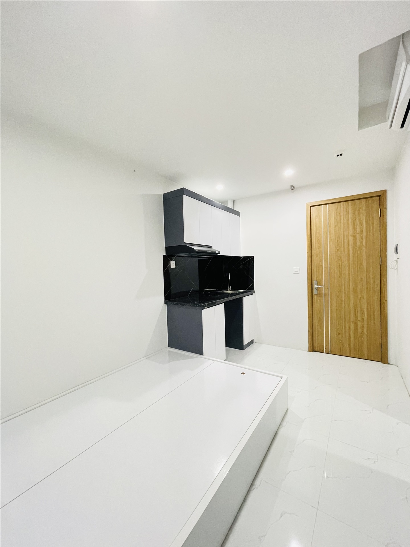 Phòng trọ Studio 20m2 tại Friends Team Hồ Tùng Mậu - Cầu Giấy - Phòng bếp