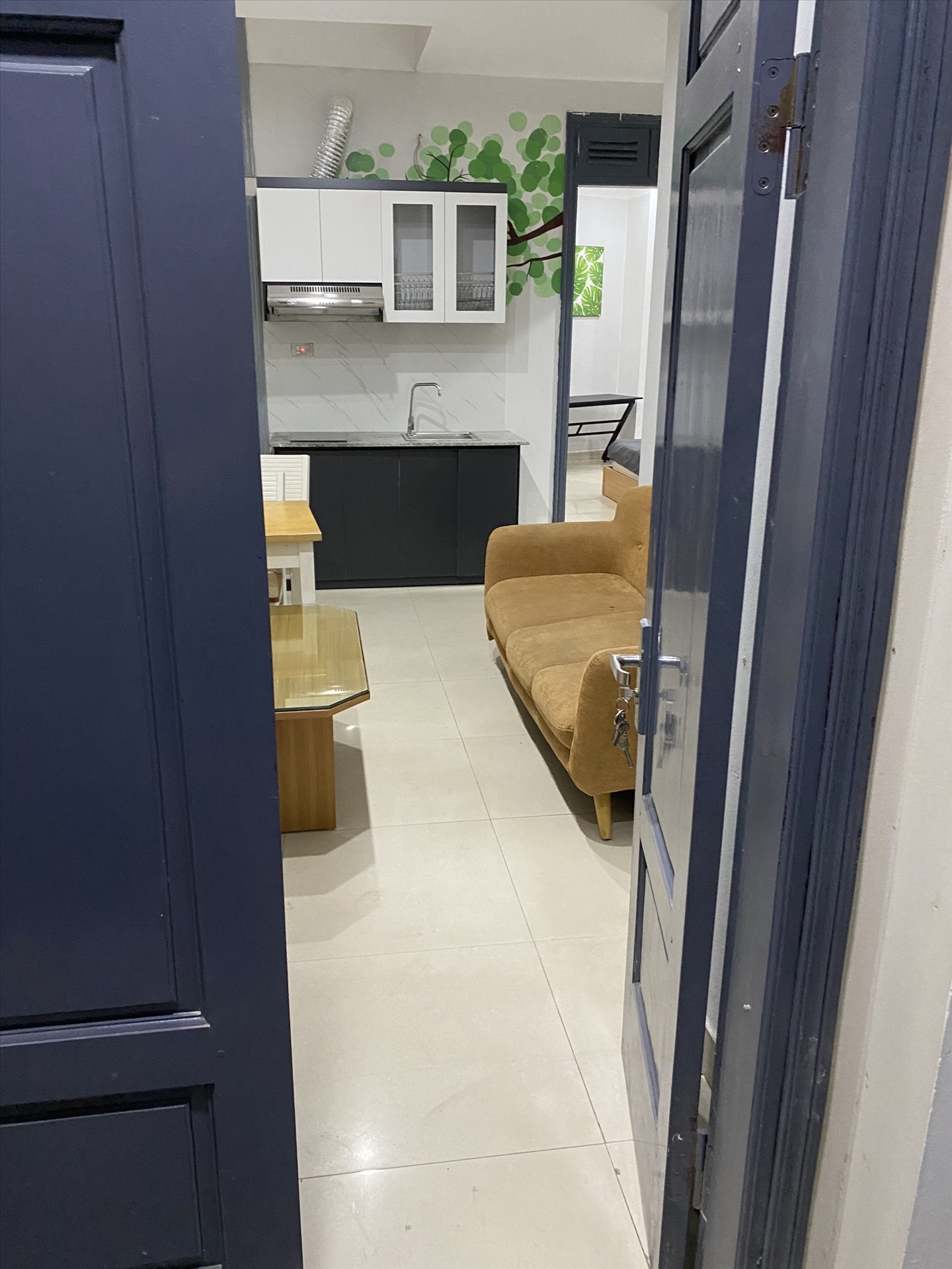 Phòng trọ 2 Phòng ngủ 39m2 tại Sunny Apartment Xuân Thủy - Cầu Giấy - Phòng khách