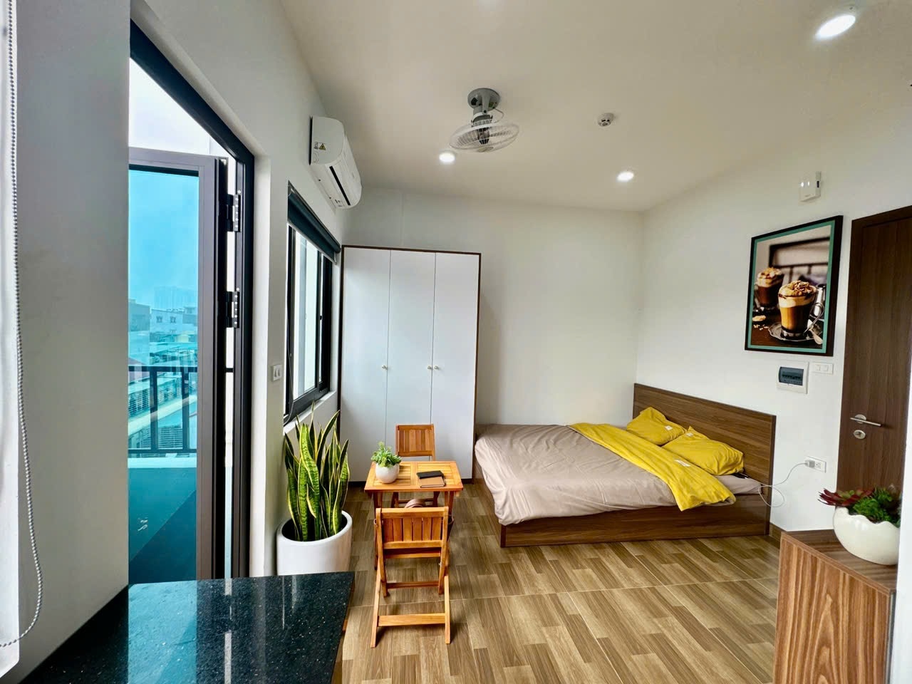 Phòng trọ Studio 25m2 tại Funhome 2 Định Công Thượng - Hoàng Mai - Phòng ngủ