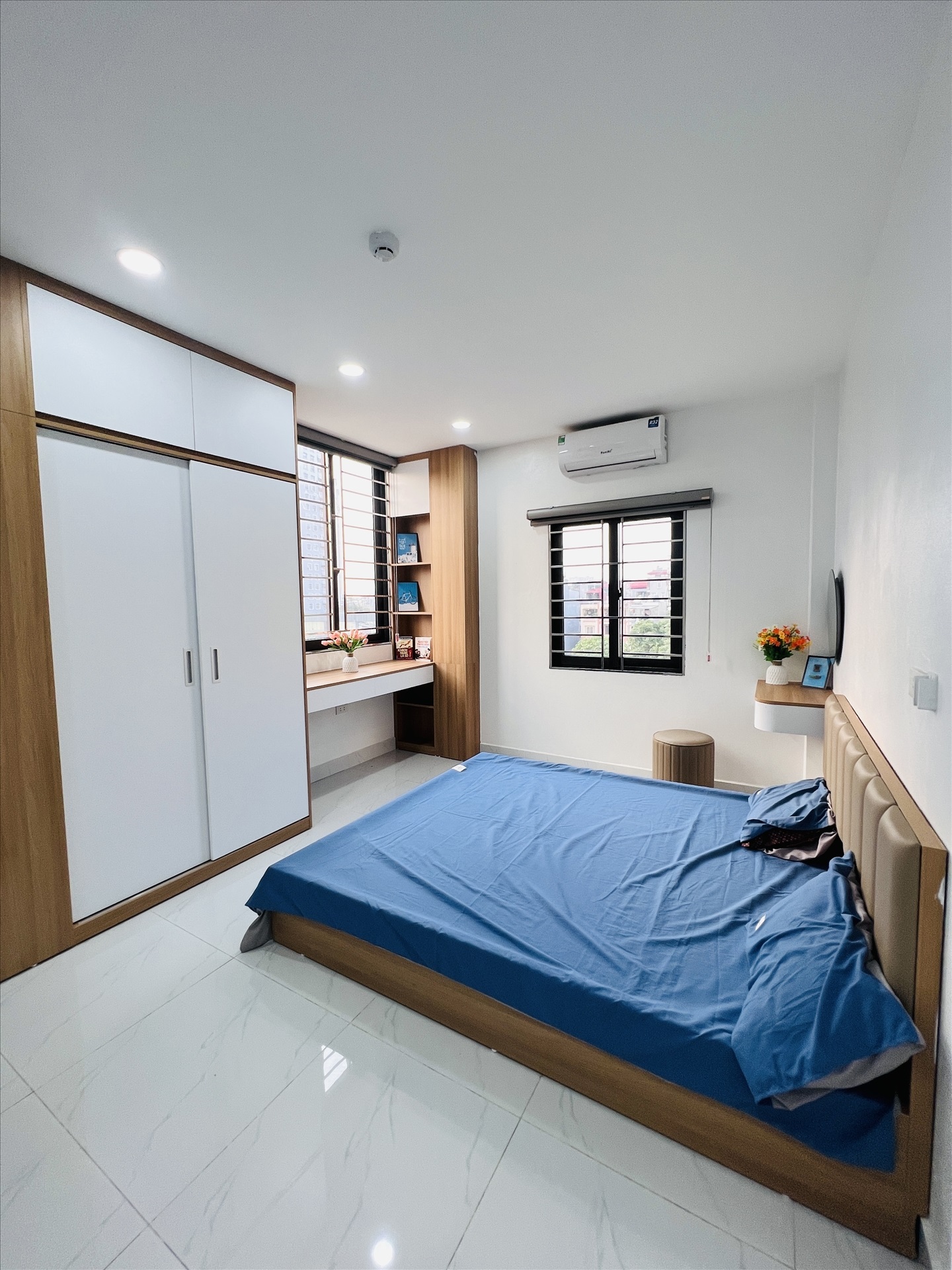 Phòng trọ Studio 30m2 tại Friends Team Trần Cung - Cầu Giấy - Phòng ngủ