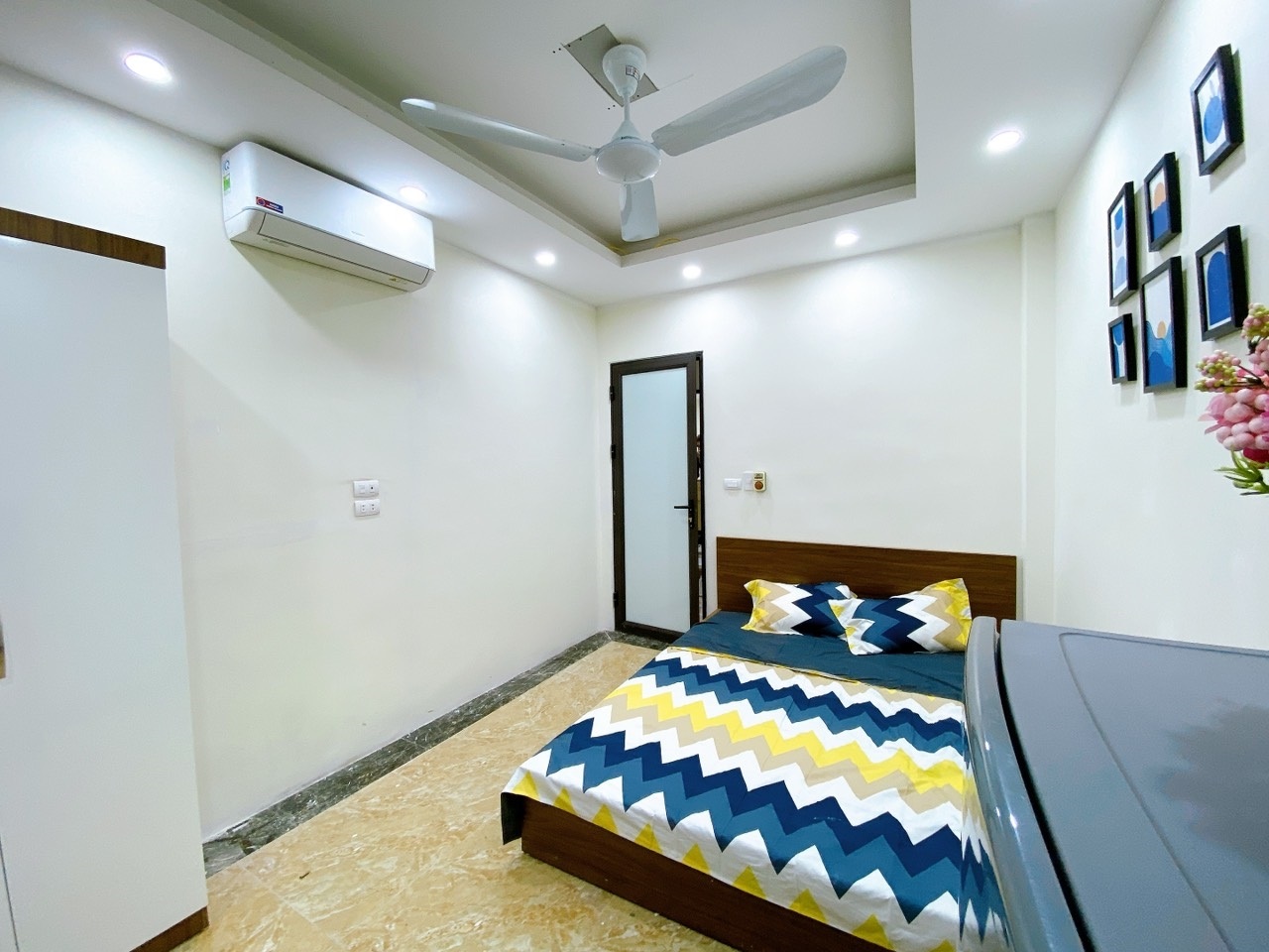 Phòng trọ Studio 25m2 tại NV Home Hoàng Quốc Việt - Cầu Giấy - Phòng ngủ