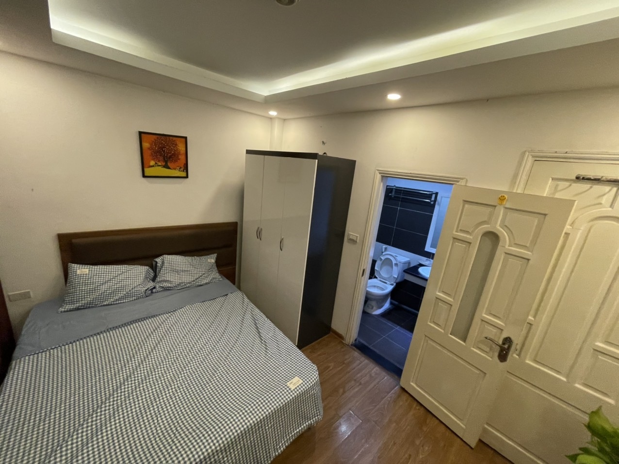 Phòng trọ Studio 24m2 tại Sunny Apartment Trần Duy Hưng - Cầu Giấy - Phòng ngủ