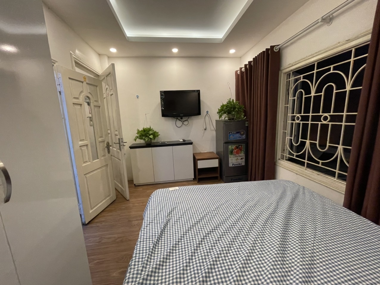 Phòng trọ Studio 24m2 tại Sunny Apartment Trần Duy Hưng - Cầu Giấy - Phòng ngủ