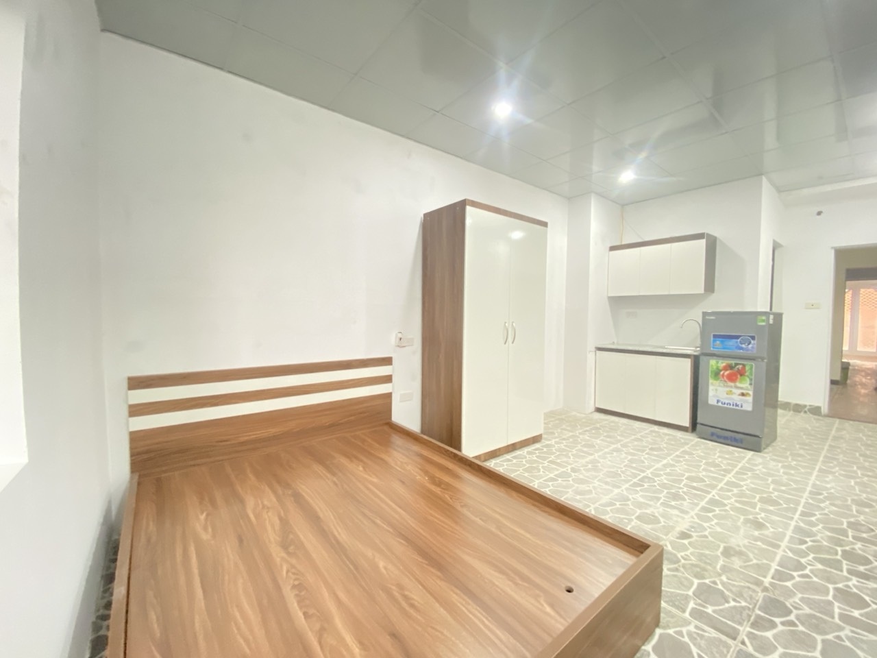 Phòng trọ Studio 22m2 tại 4PS Housing Láng Hạ - Ba Đình - Phòng ngủ