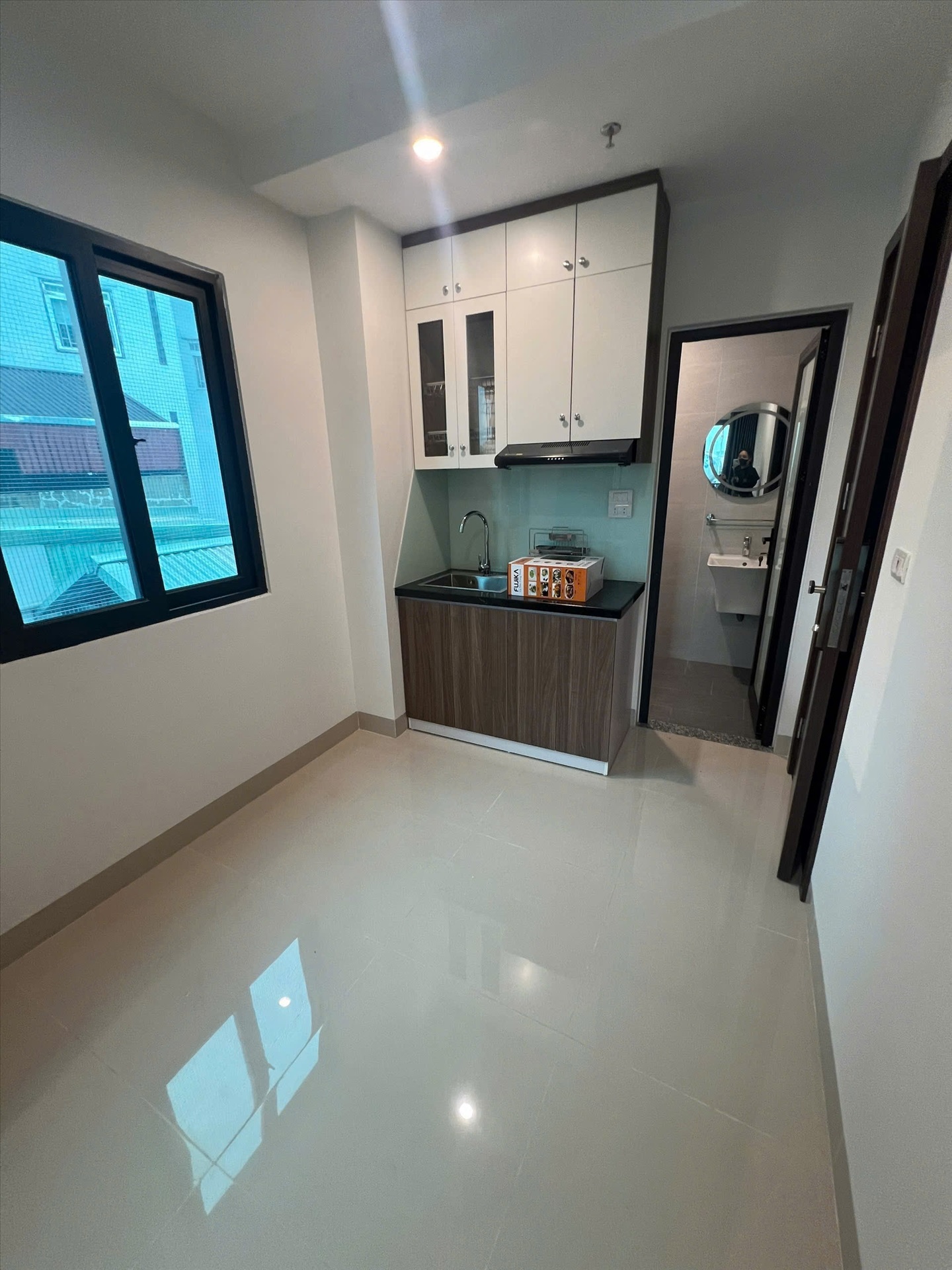 Phòng trọ Studio 25m2 tại NTV Apartment Tôn Đức Thắng - Đống Đa - Phòng bếp