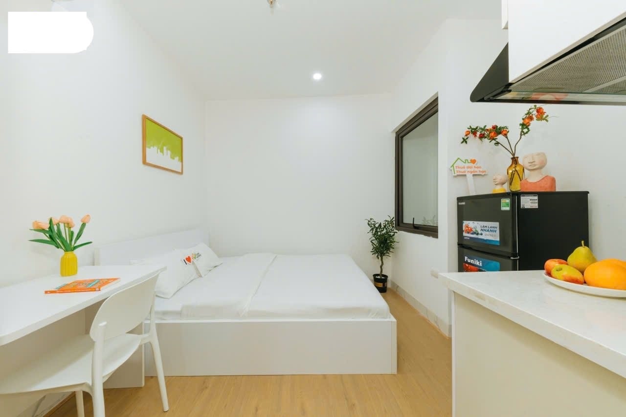 Phòng trọ Studio 25m2 tại NV Home B Thái Thịnh - Đống Đa - Phòng ngủ