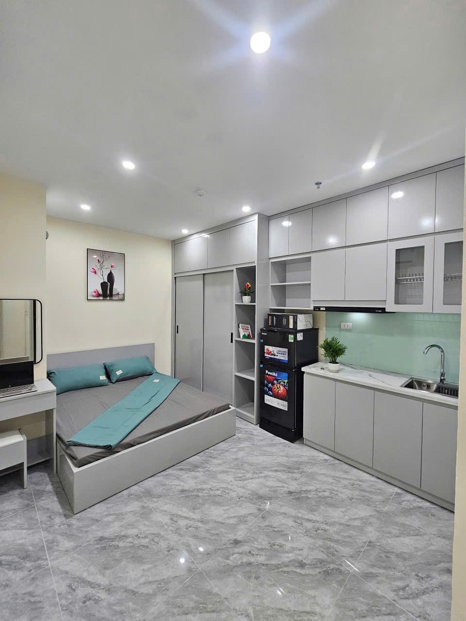 Phòng trọ Studio 25m2 tại Funhome Khuyến Lương - Hoàng Mai - Phòng bếp