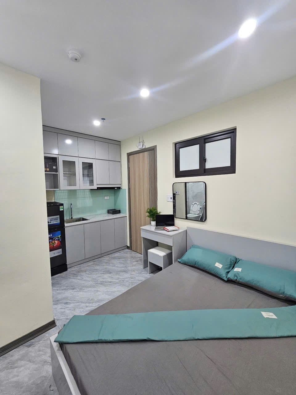 Phòng trọ Studio 25m2 tại Funhome Khuyến Lương - Hoàng Mai - Phòng ngủ