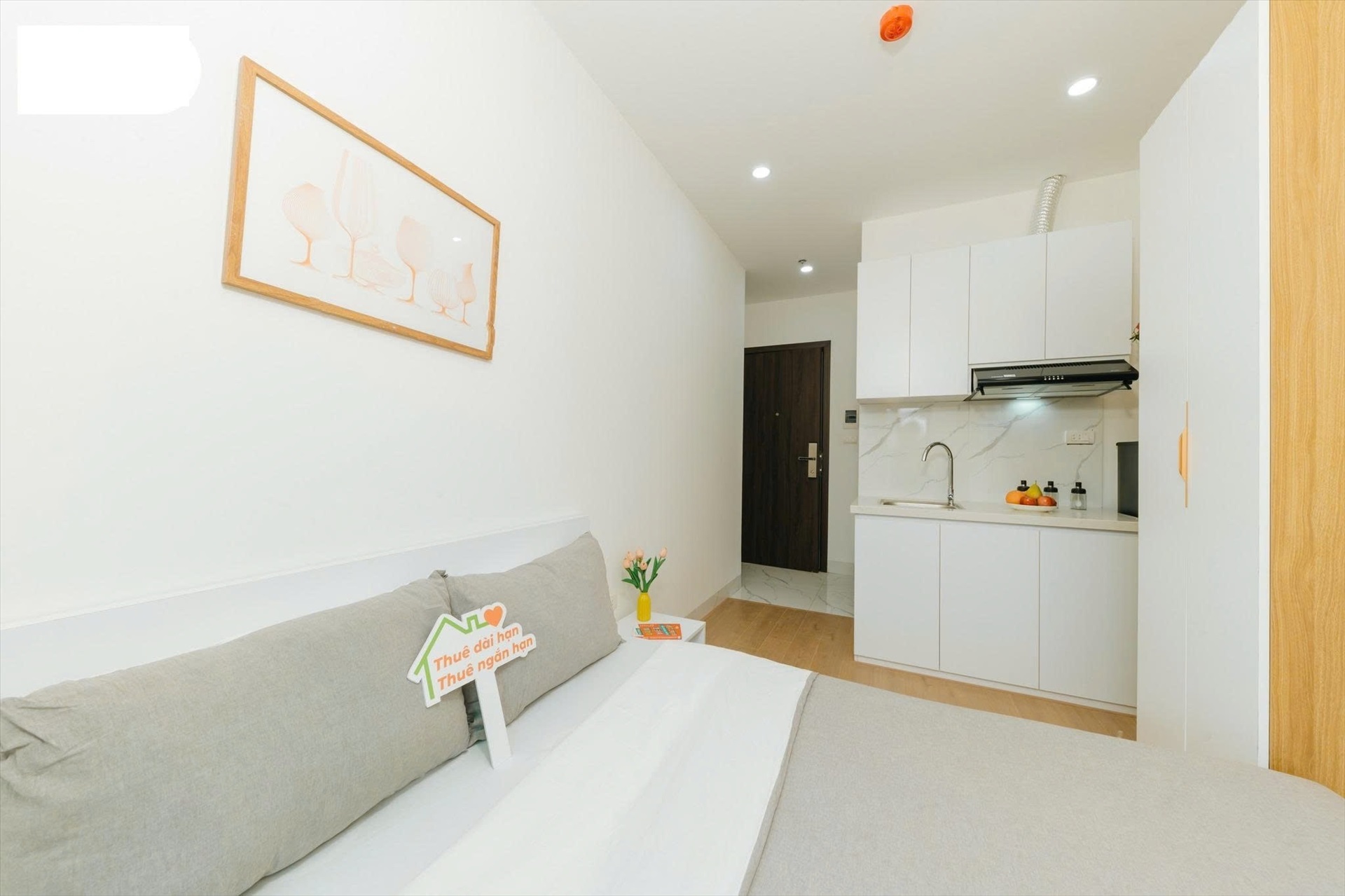 Phòng trọ Studio 25m2 tại NV Home A Thái Thịnh - Đống Đa - Phòng ngủ